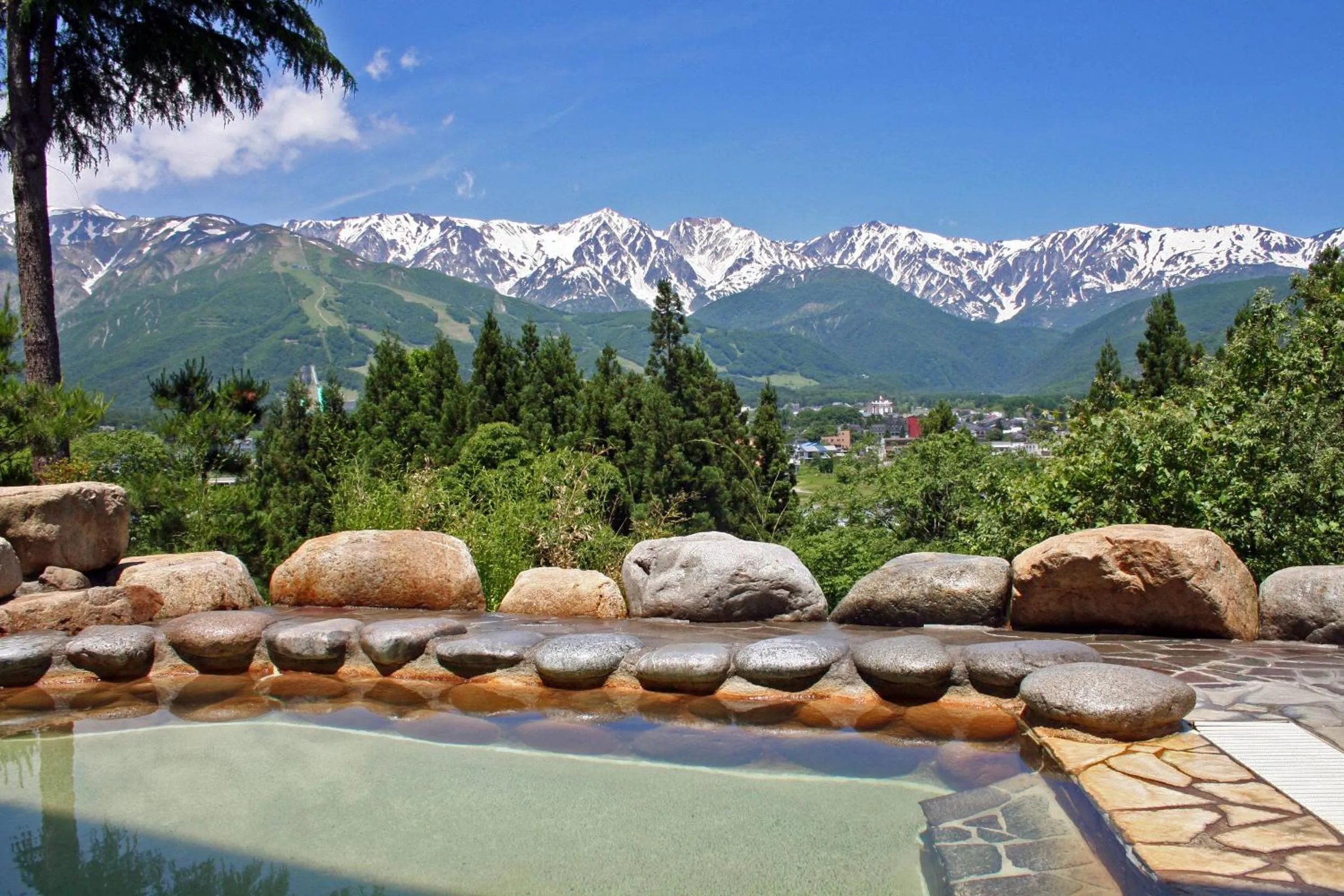 Hot Spring Bath in Hakuba Highland Hotel