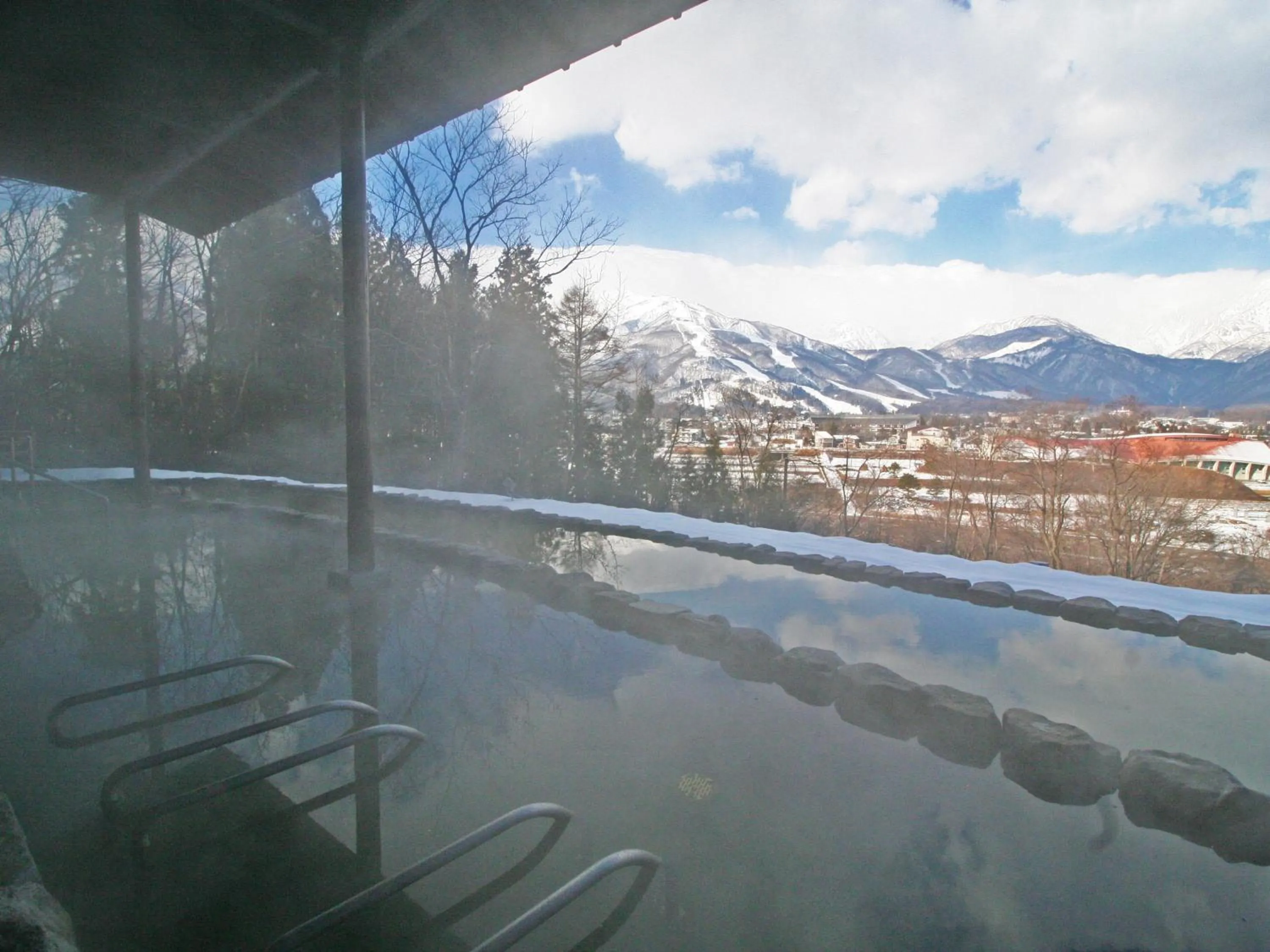 Open Air Bath in Hakuba Highland Hotel