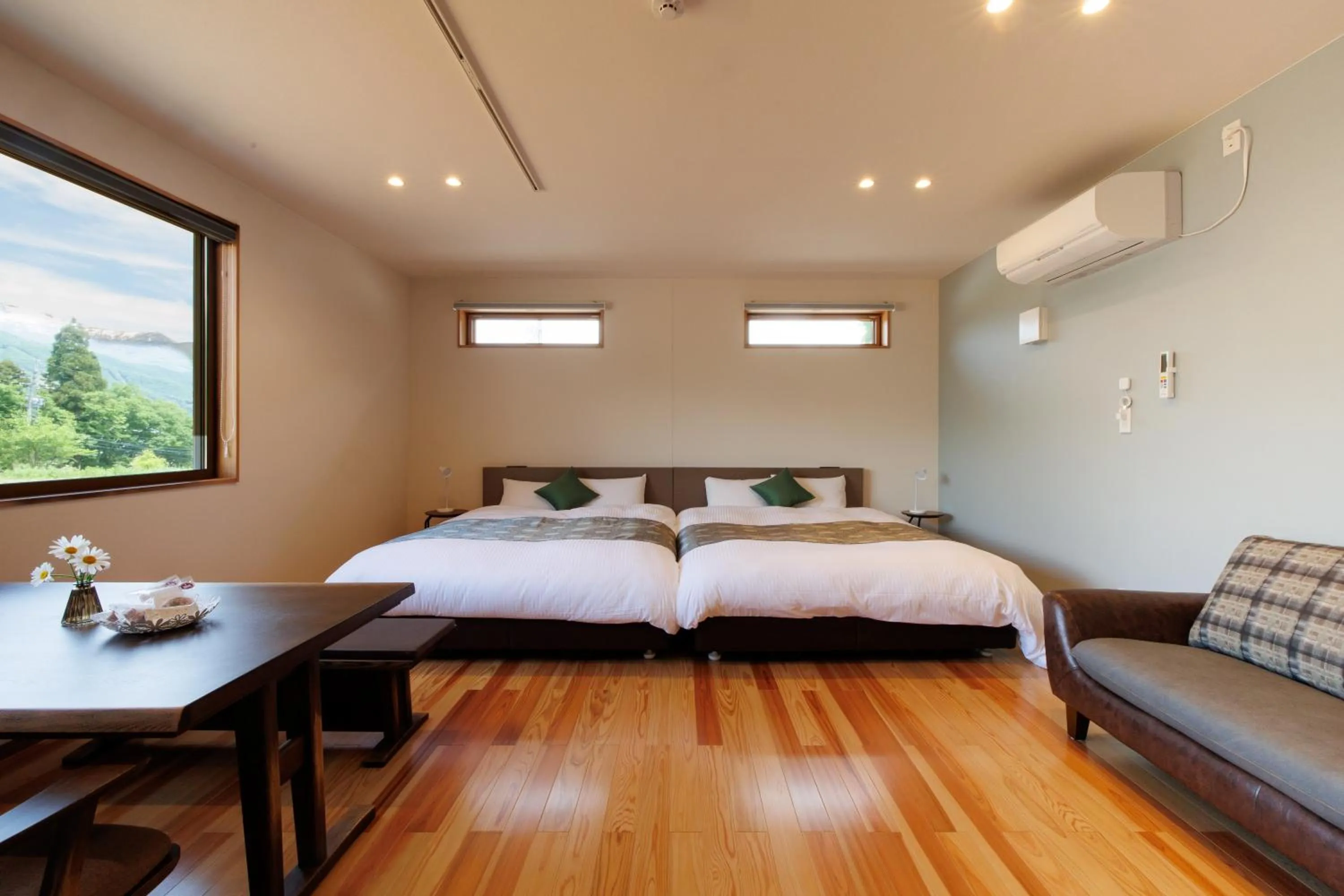 Bed in Hakuba Highland Hotel