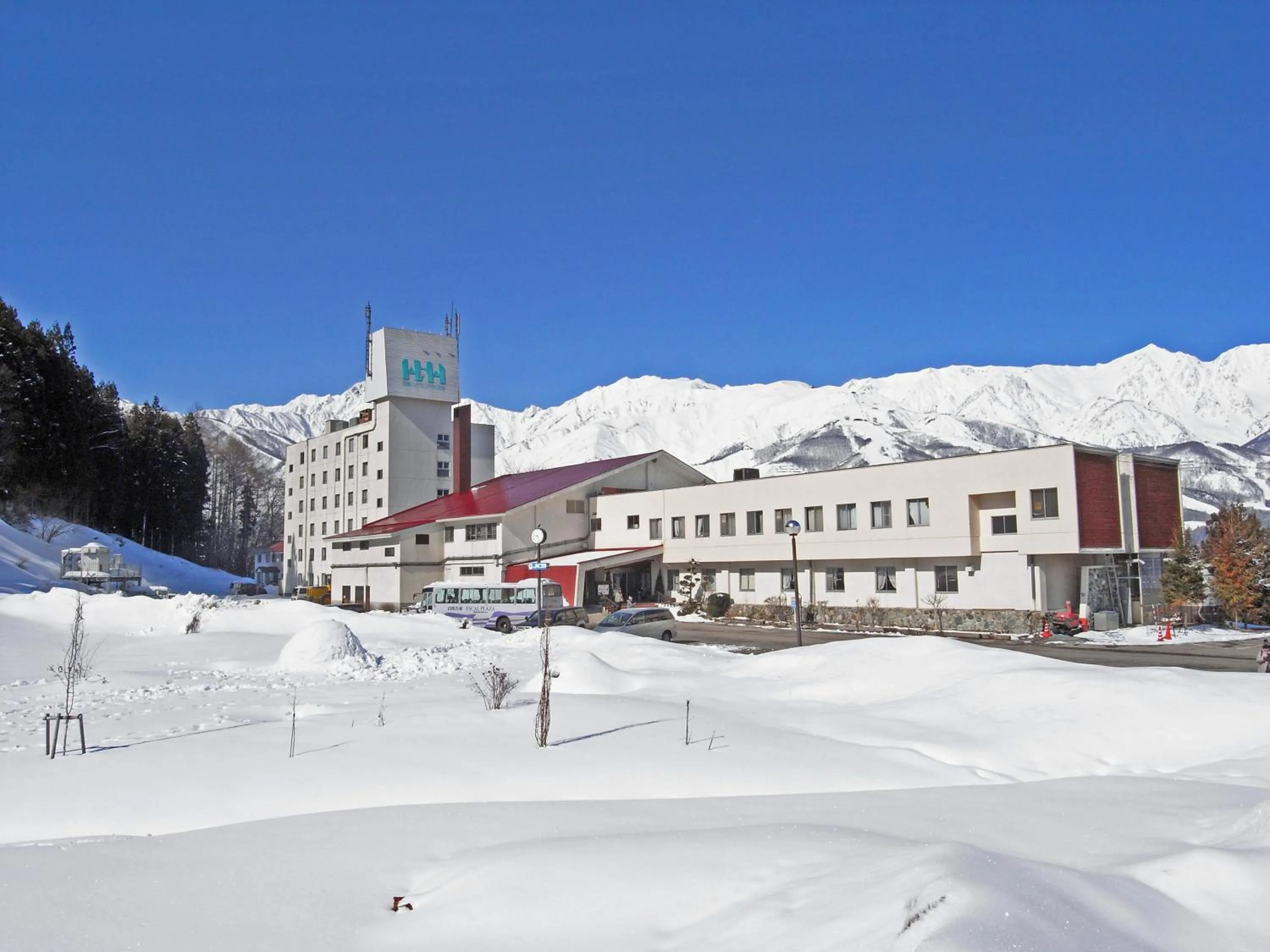 Facade/entrance in Hakuba Highland Hotel