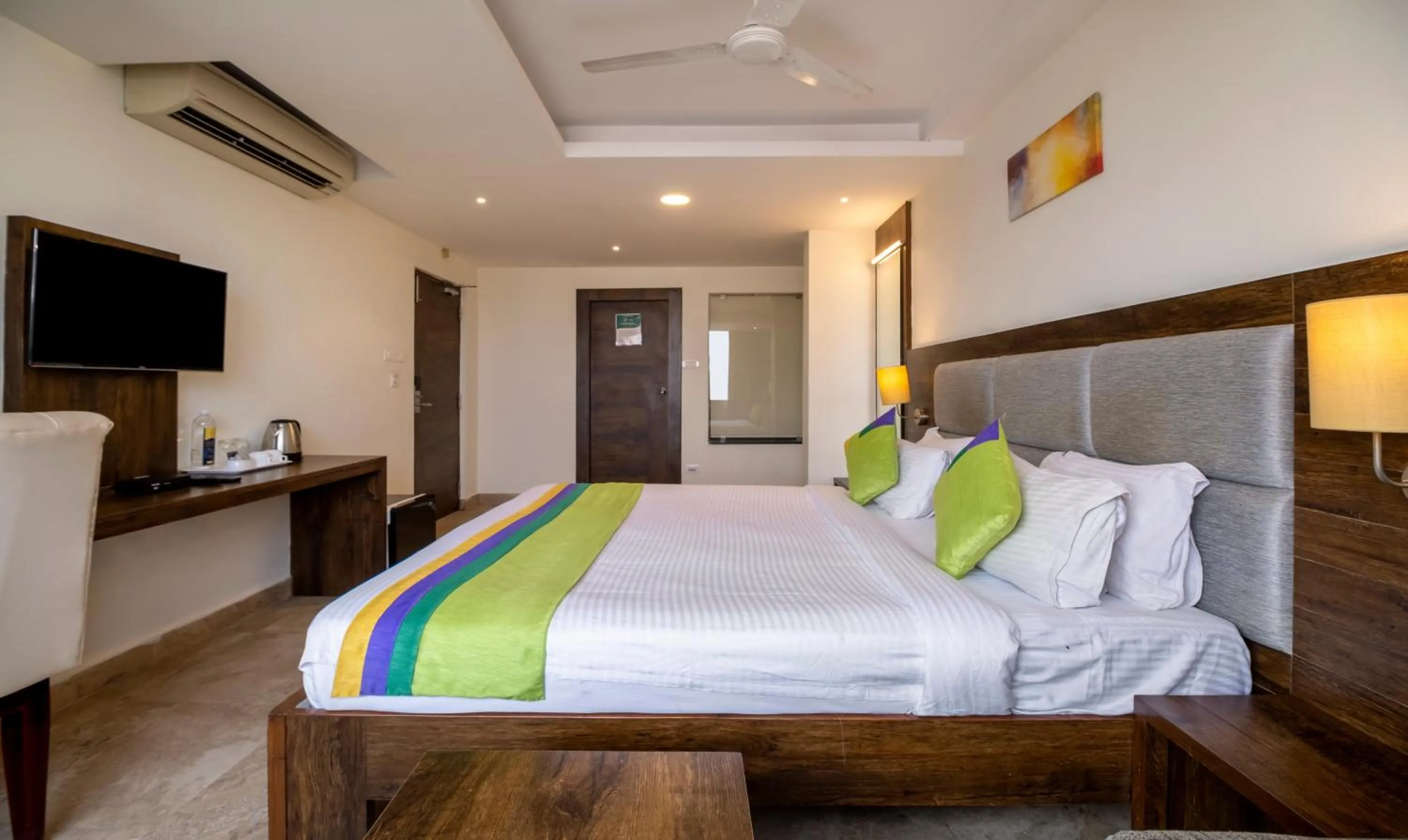 Bed in Treebo PL Grand, Vishakapatnam
