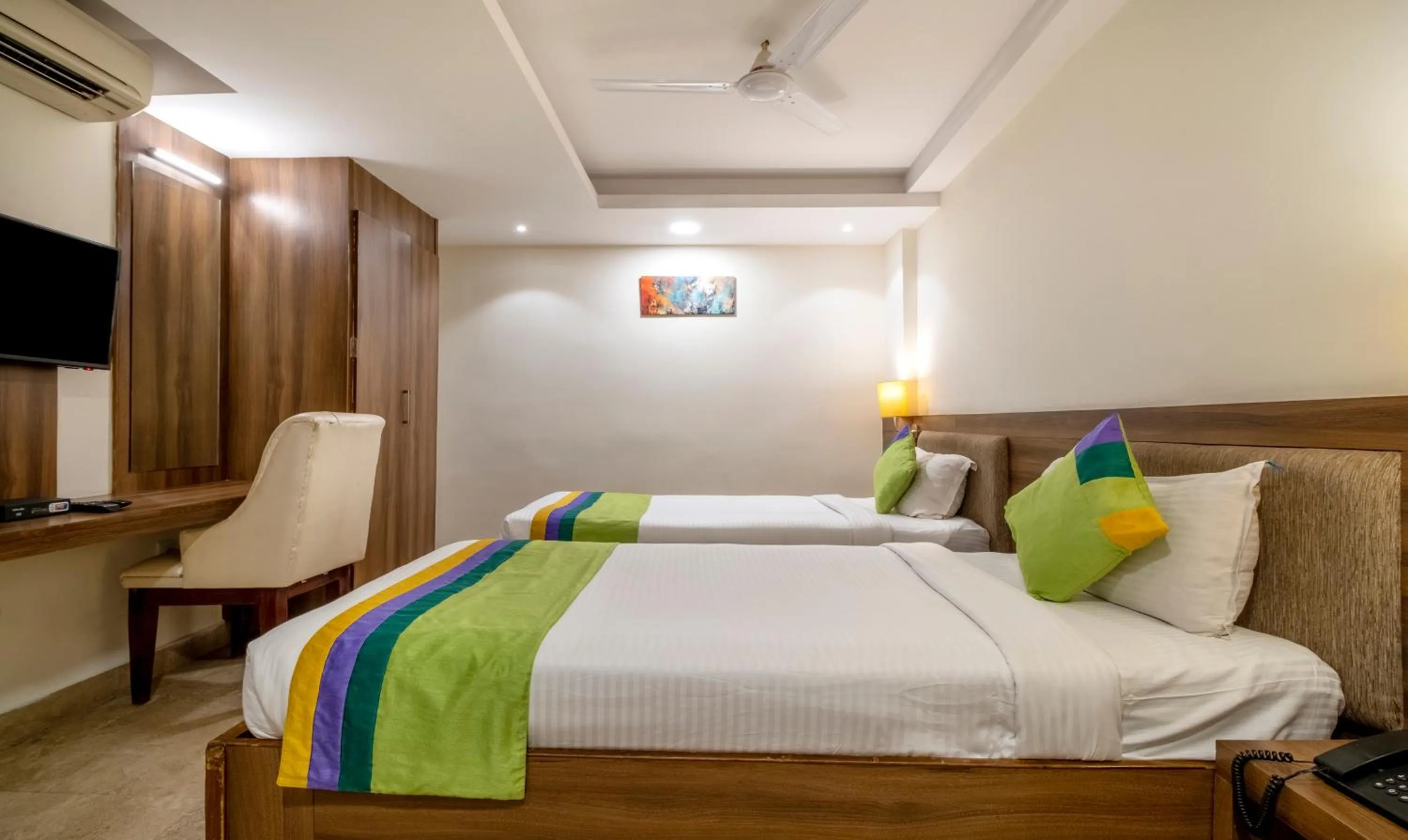 Bed in Treebo PL Grand, Vishakapatnam