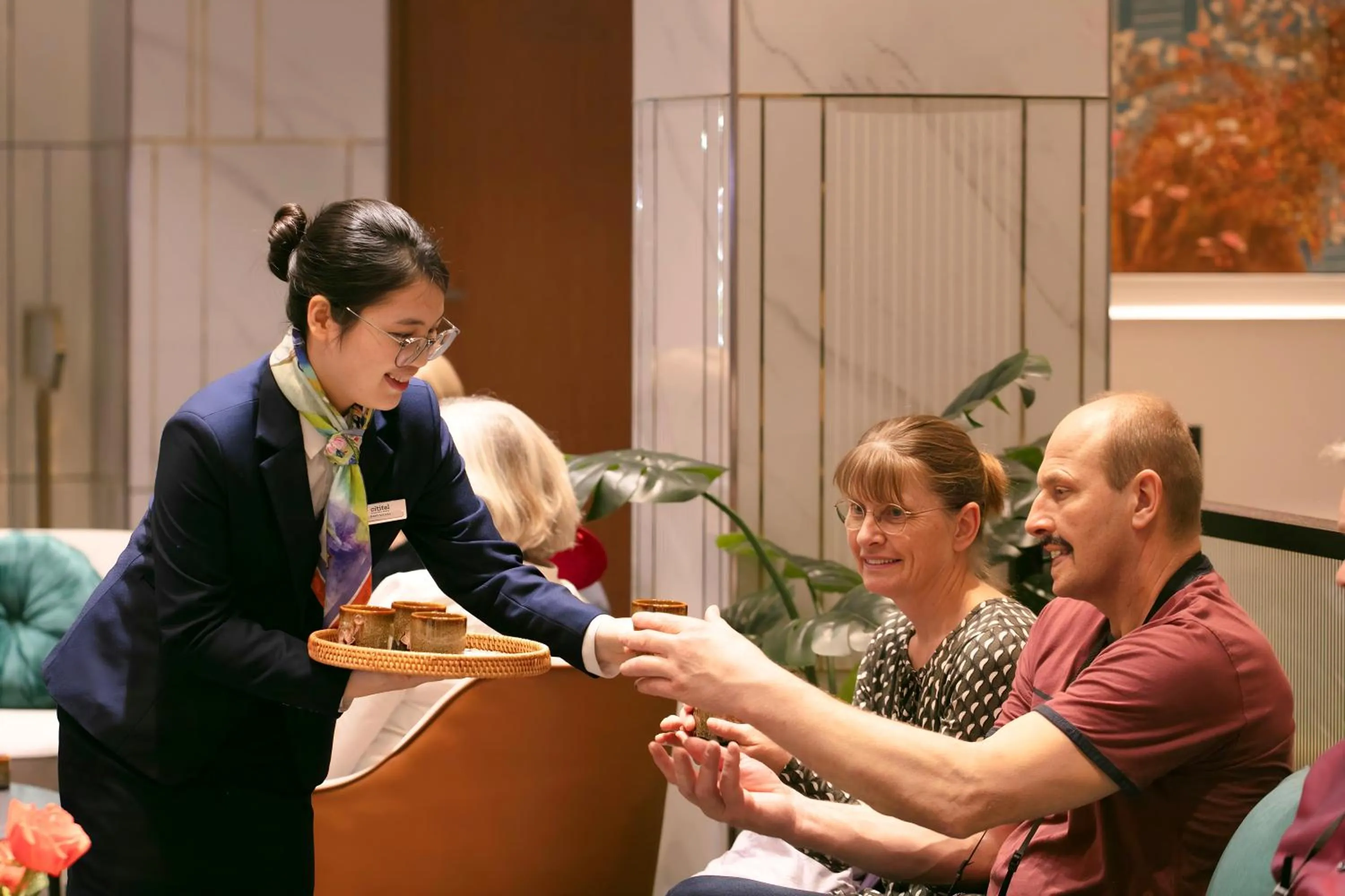 Lobby or reception in GRAND CITITEL Hanoi Hotel & Spa