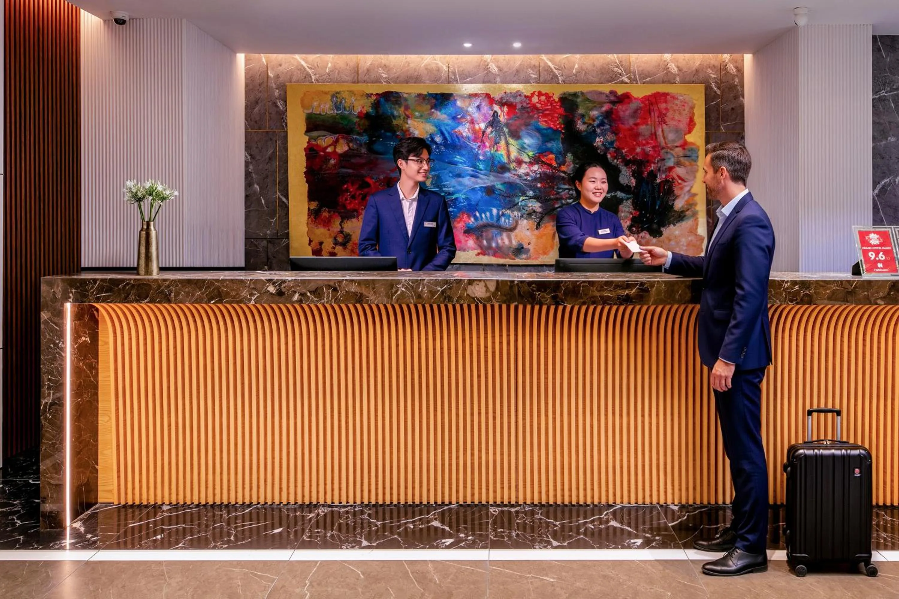 Lobby or reception in GRAND CITITEL Hanoi Hotel & Spa