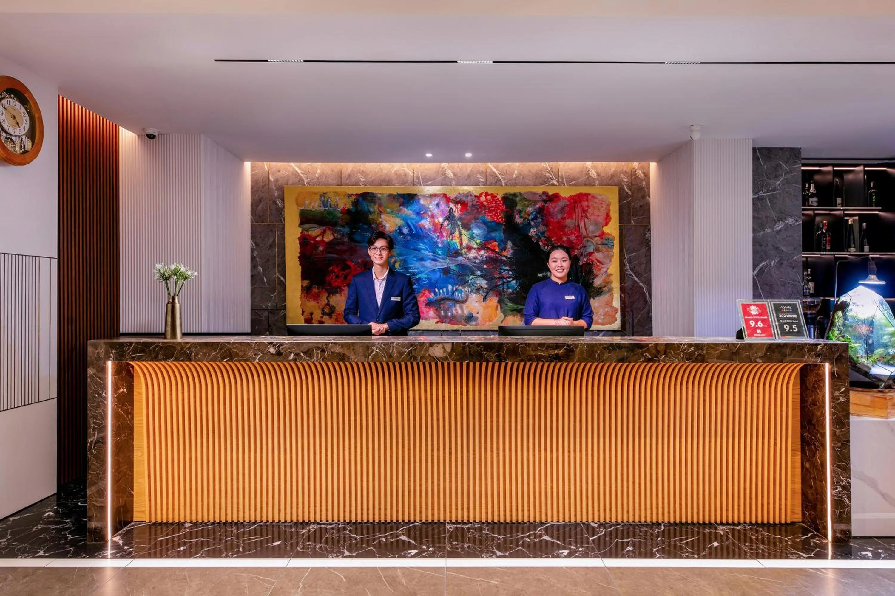 Lobby or reception in GRAND CITITEL Hanoi Hotel & Spa