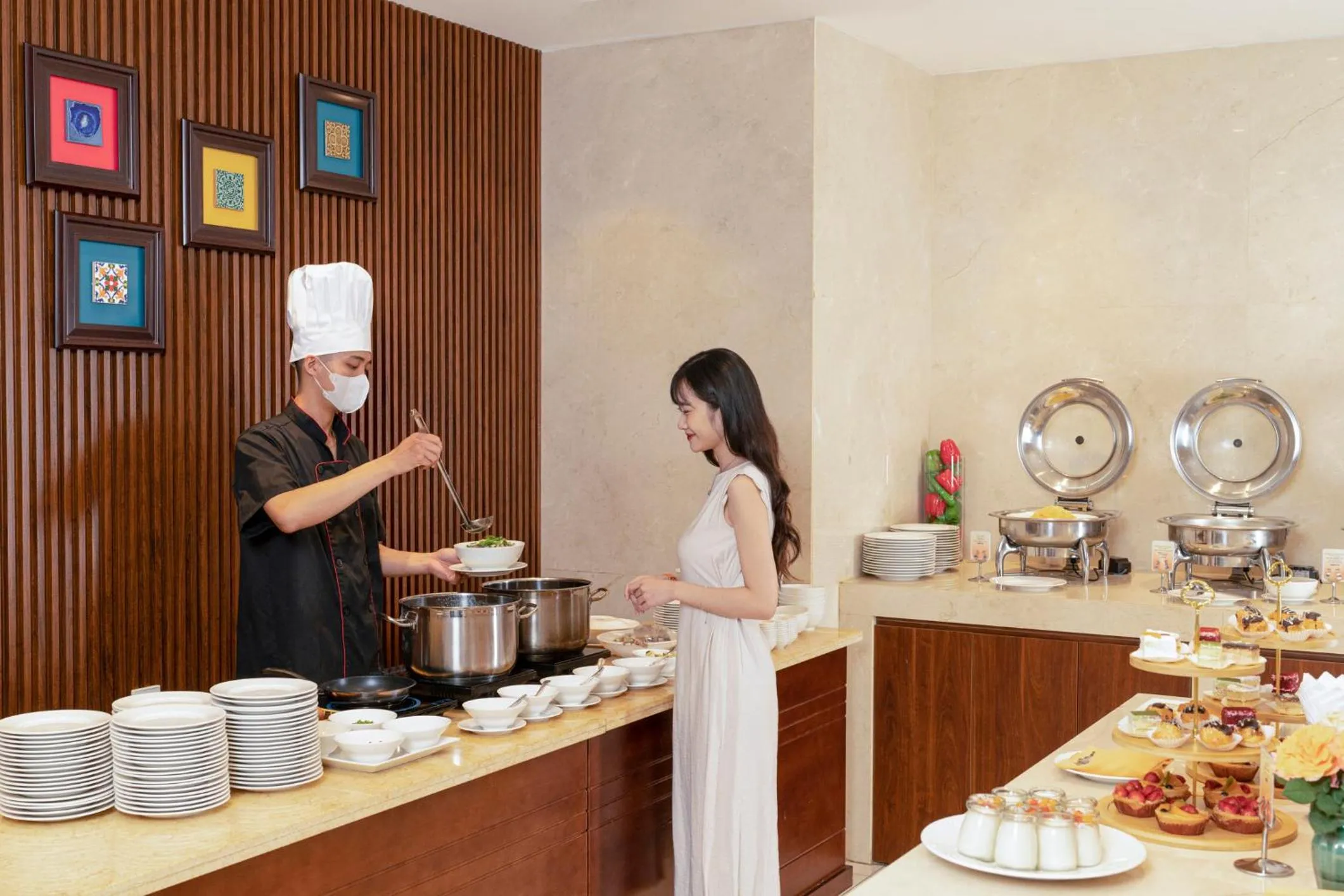 Buffet breakfast in GRAND CITITEL Hanoi Hotel & Spa