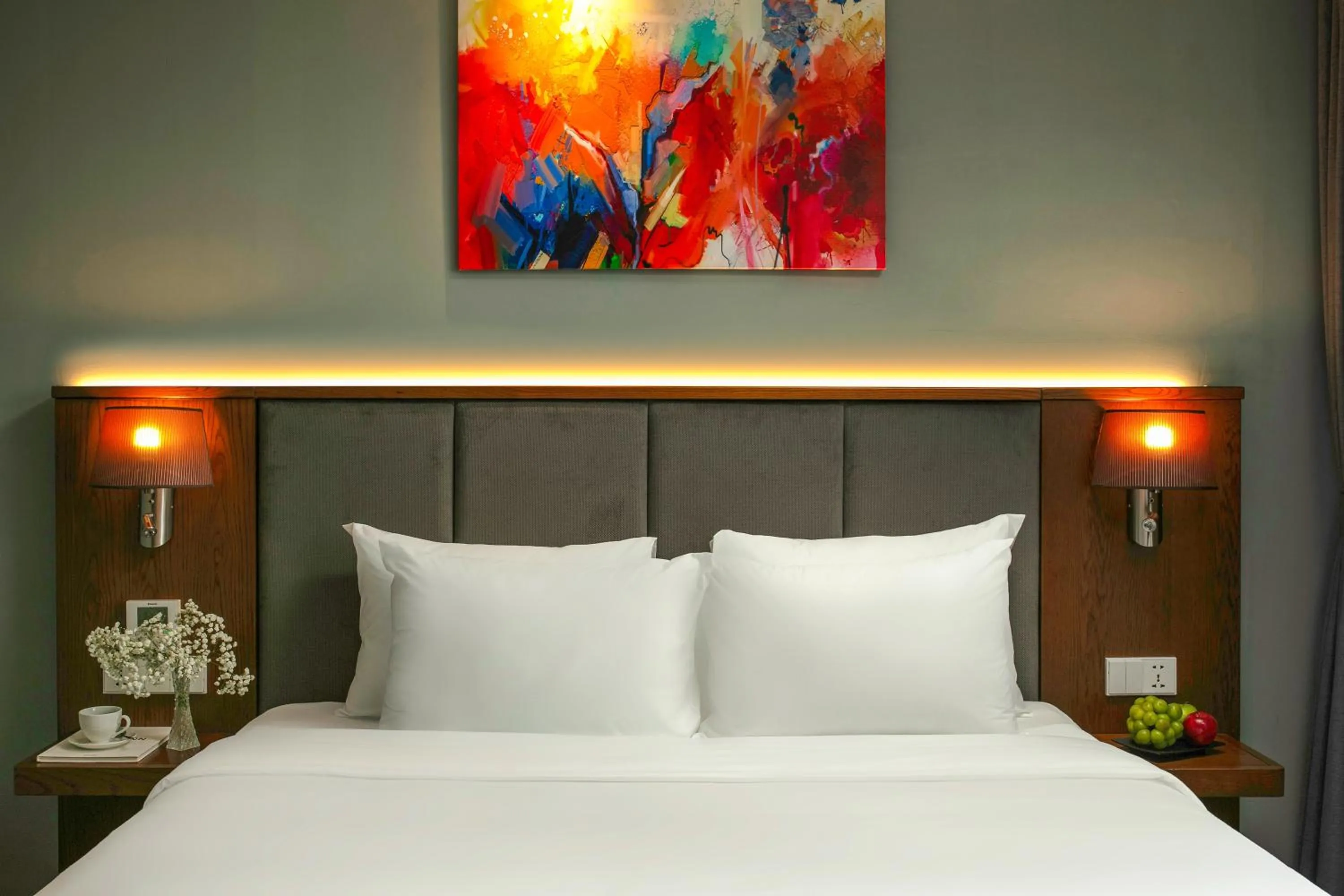 Bed in GRAND CITITEL Hanoi Hotel & Spa