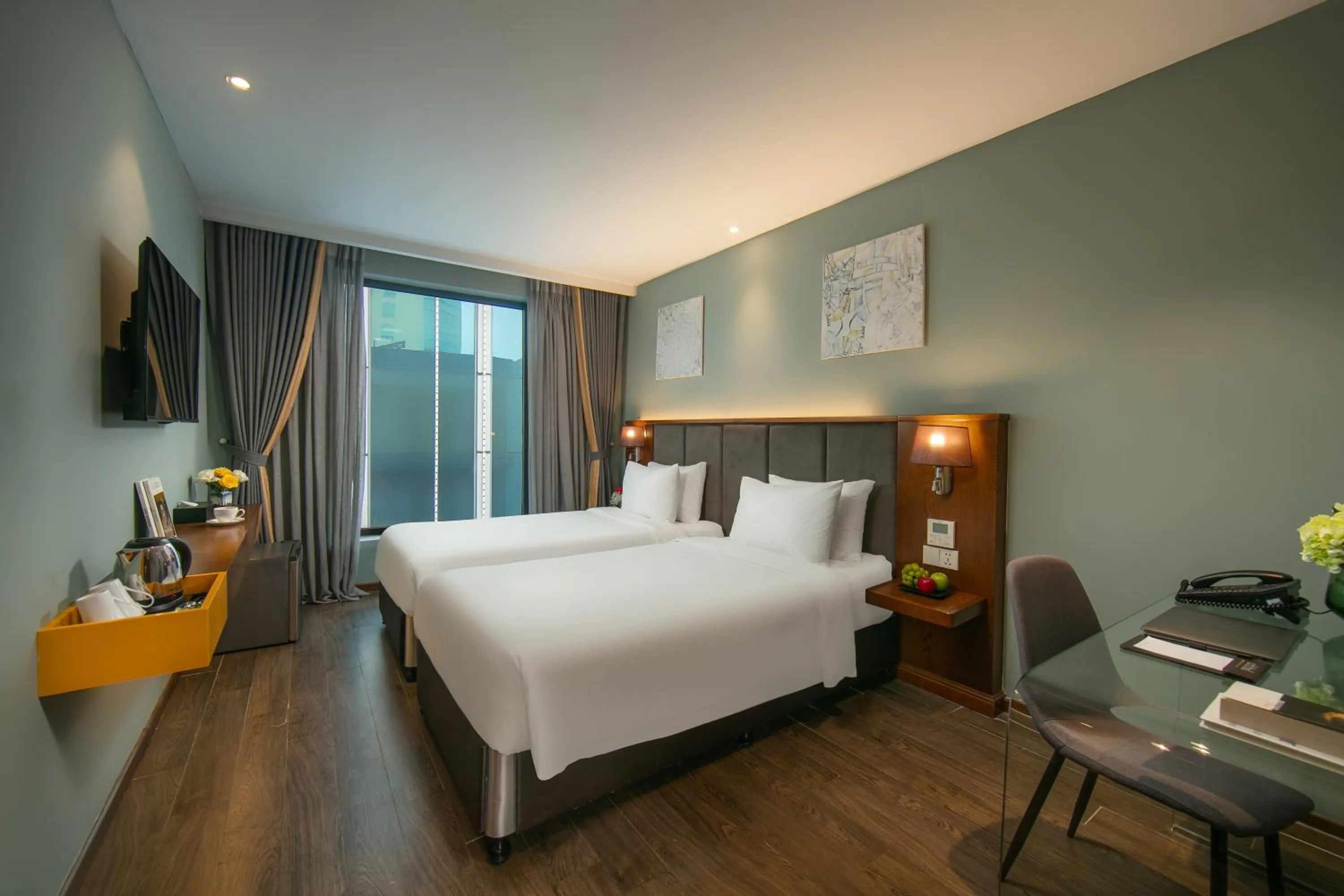 Bed in GRAND CITITEL Hanoi Hotel & Spa