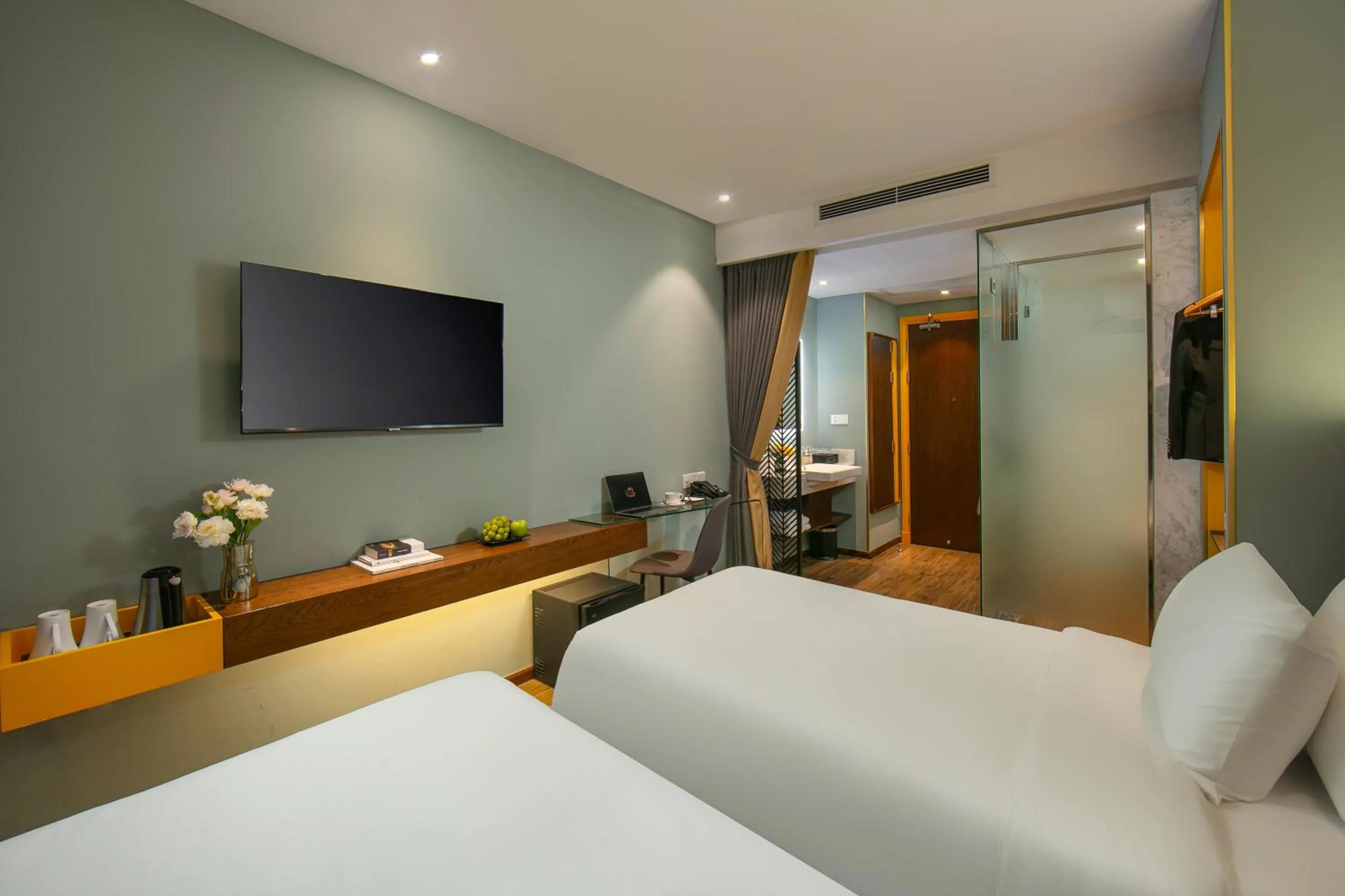 Seating area, Bed in GRAND CITITEL Hanoi Hotel & Spa