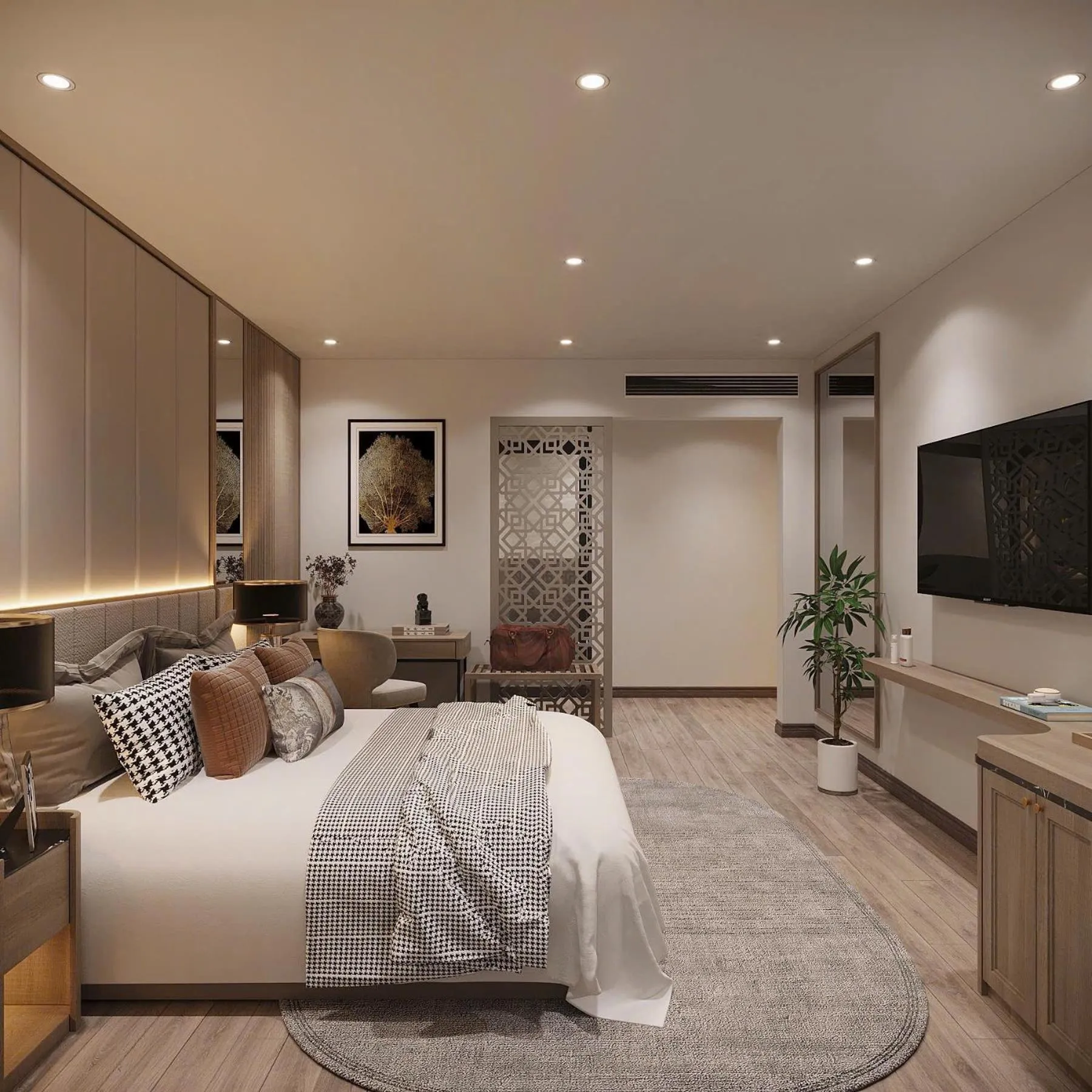 Bed in GRAND CITITEL Hanoi Hotel & Spa