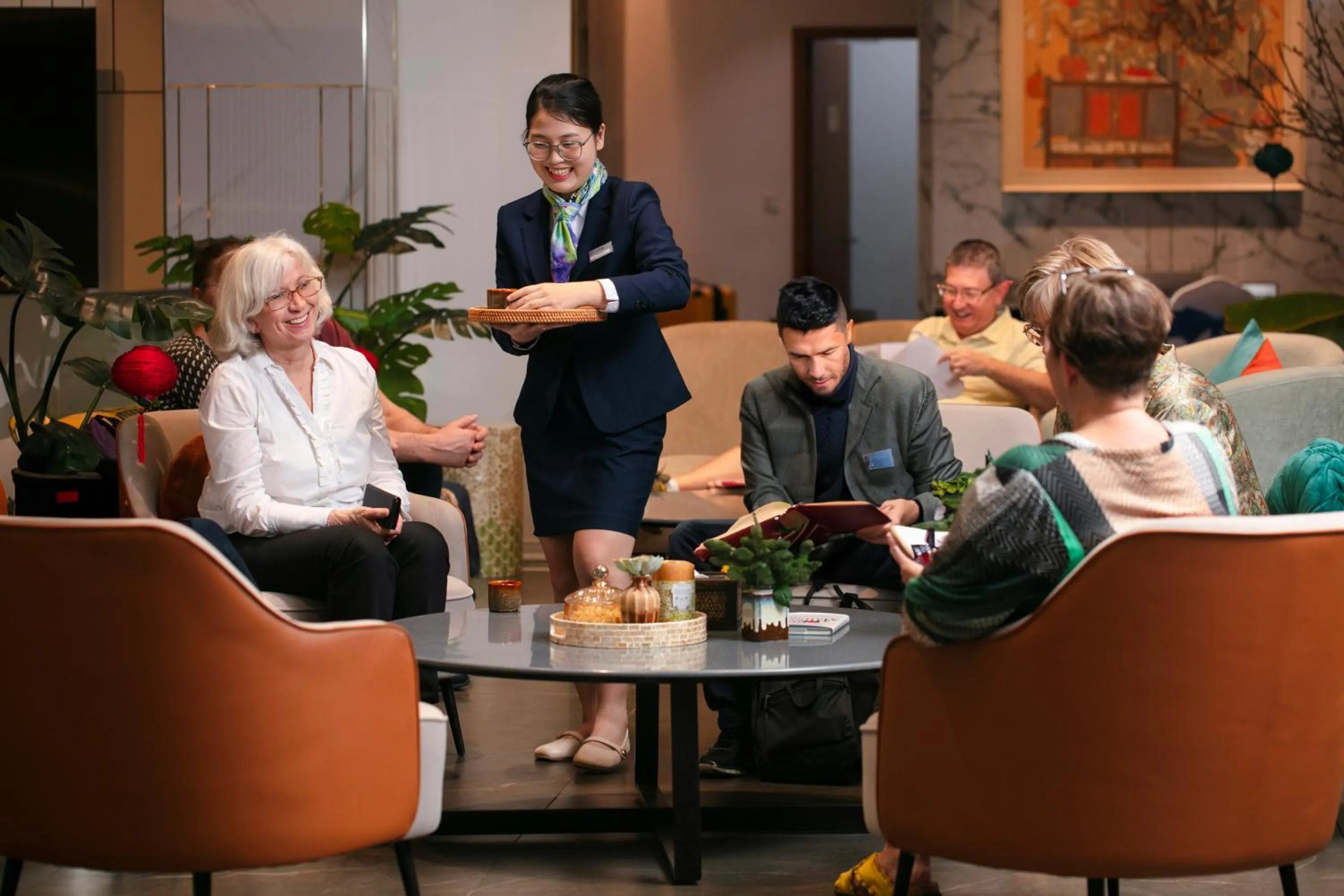 Lobby or reception in GRAND CITITEL Hanoi Hotel & Spa