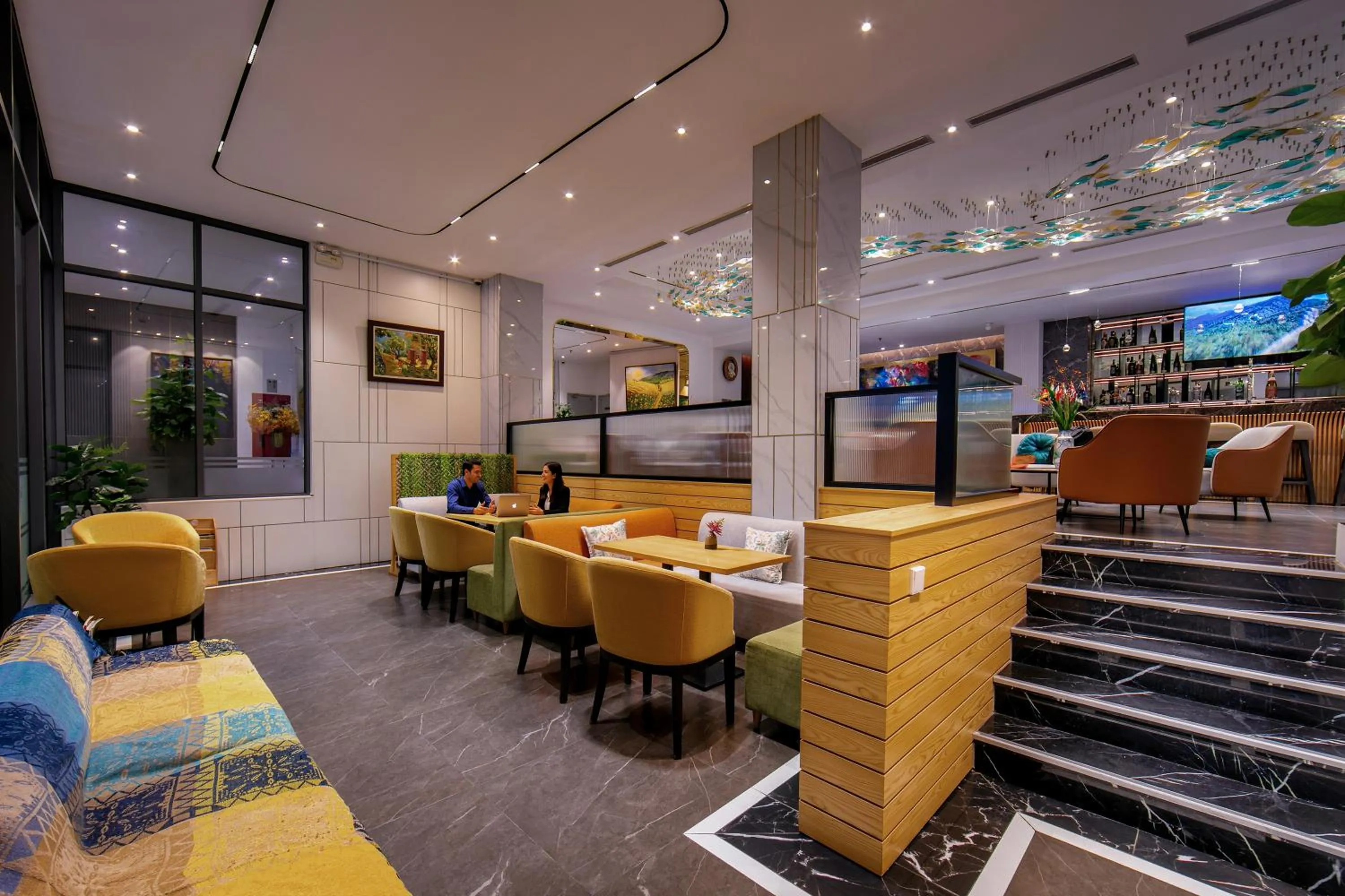 Lobby or reception in GRAND CITITEL Hanoi Hotel & Spa