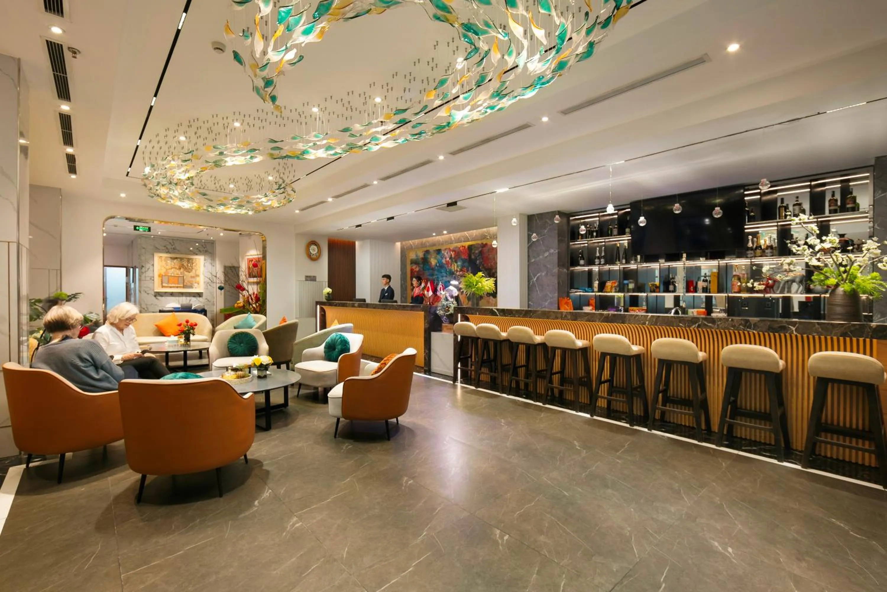 Lobby or reception in GRAND CITITEL Hanoi Hotel & Spa