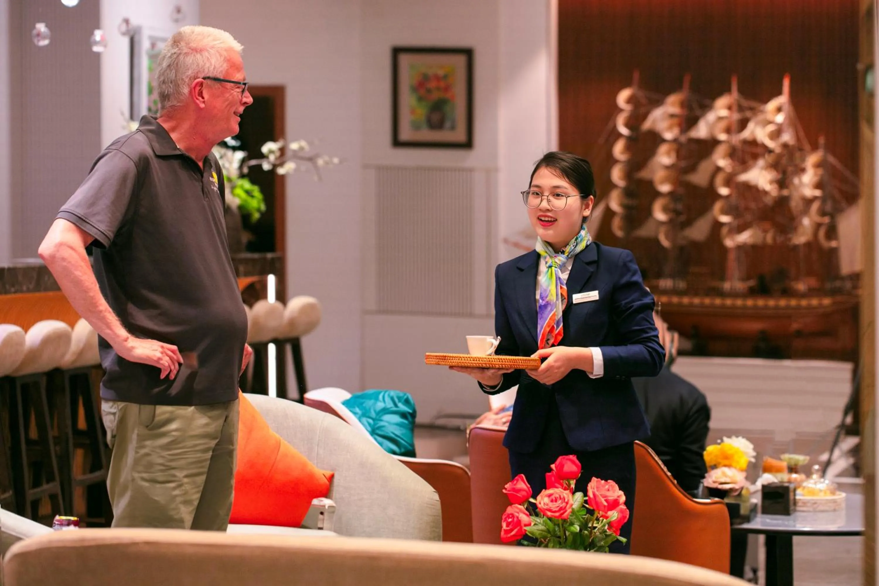 Lobby or reception in GRAND CITITEL Hanoi Hotel & Spa