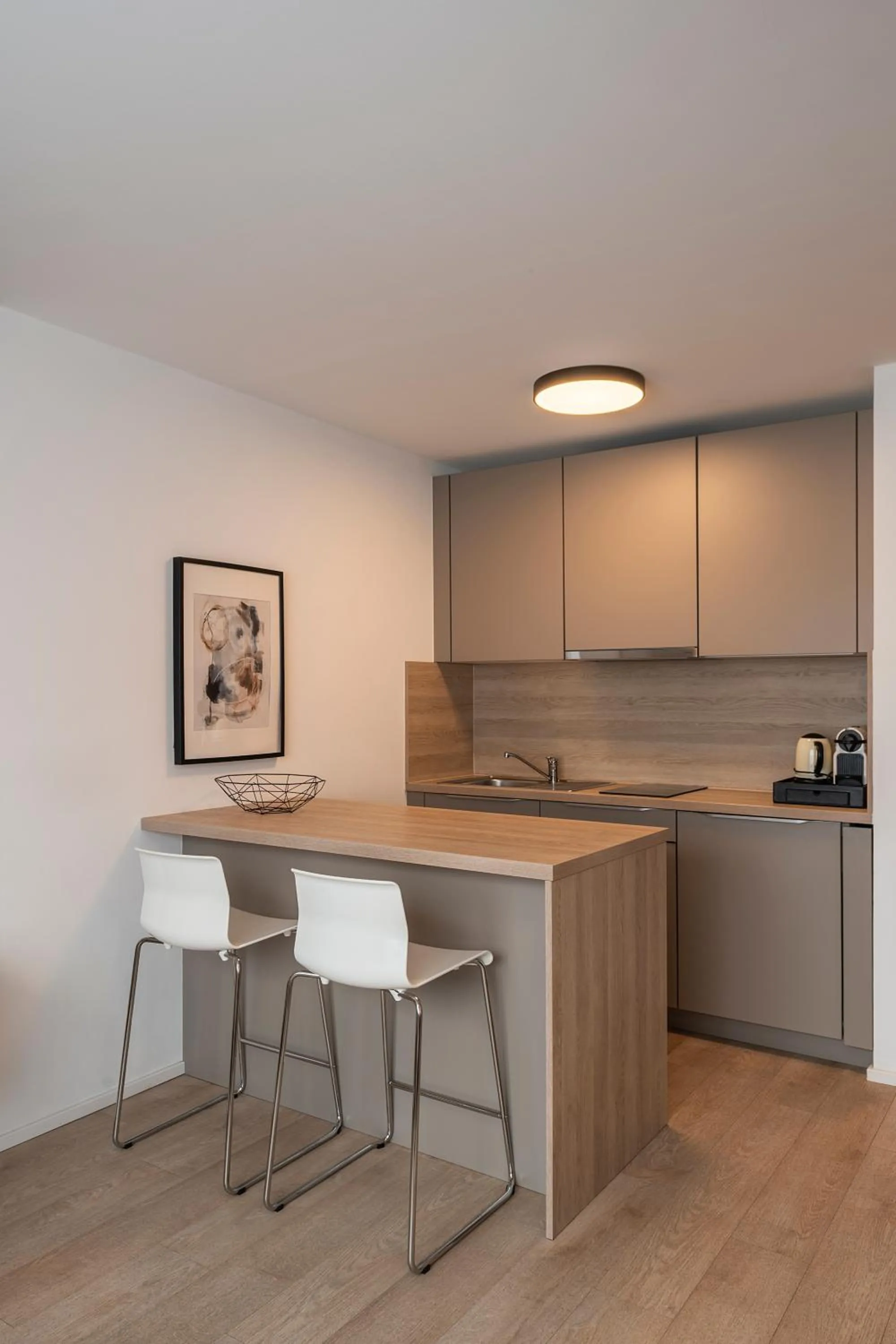 Kitchen or kitchenette in Aparthotel Cosy