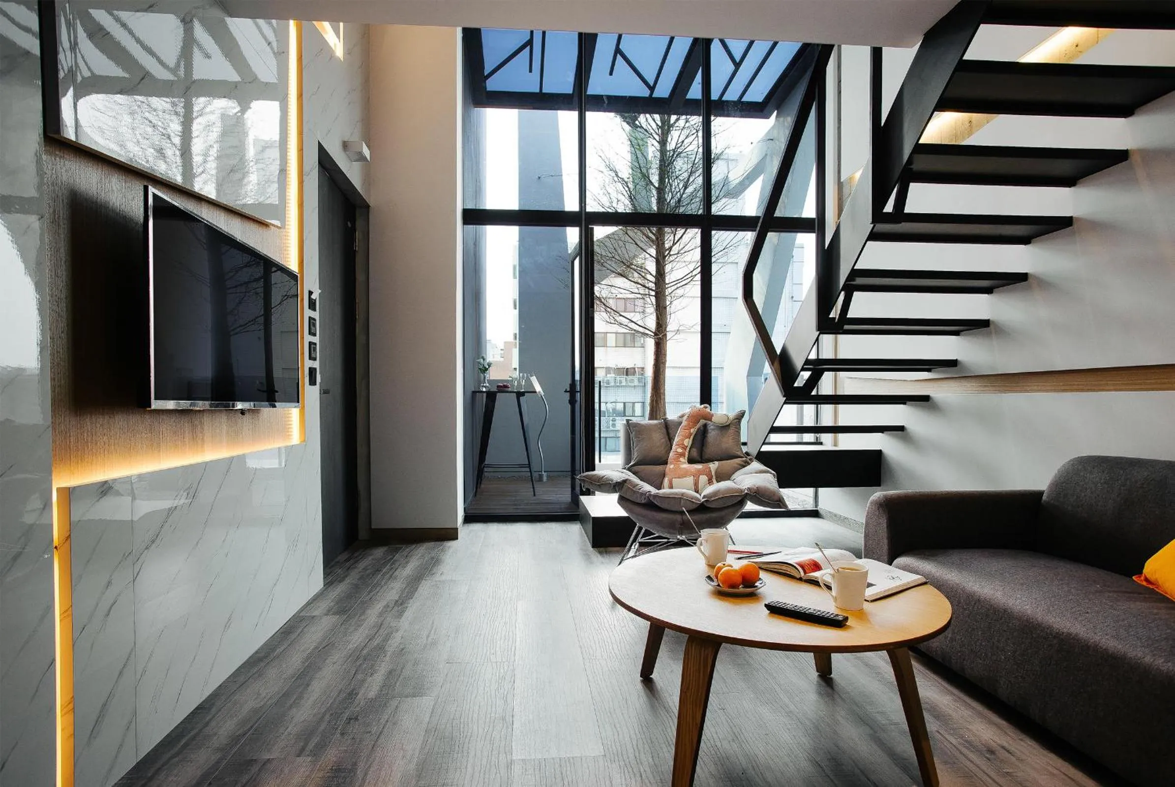 Living room in CHECK inn Taichung Zhongshan