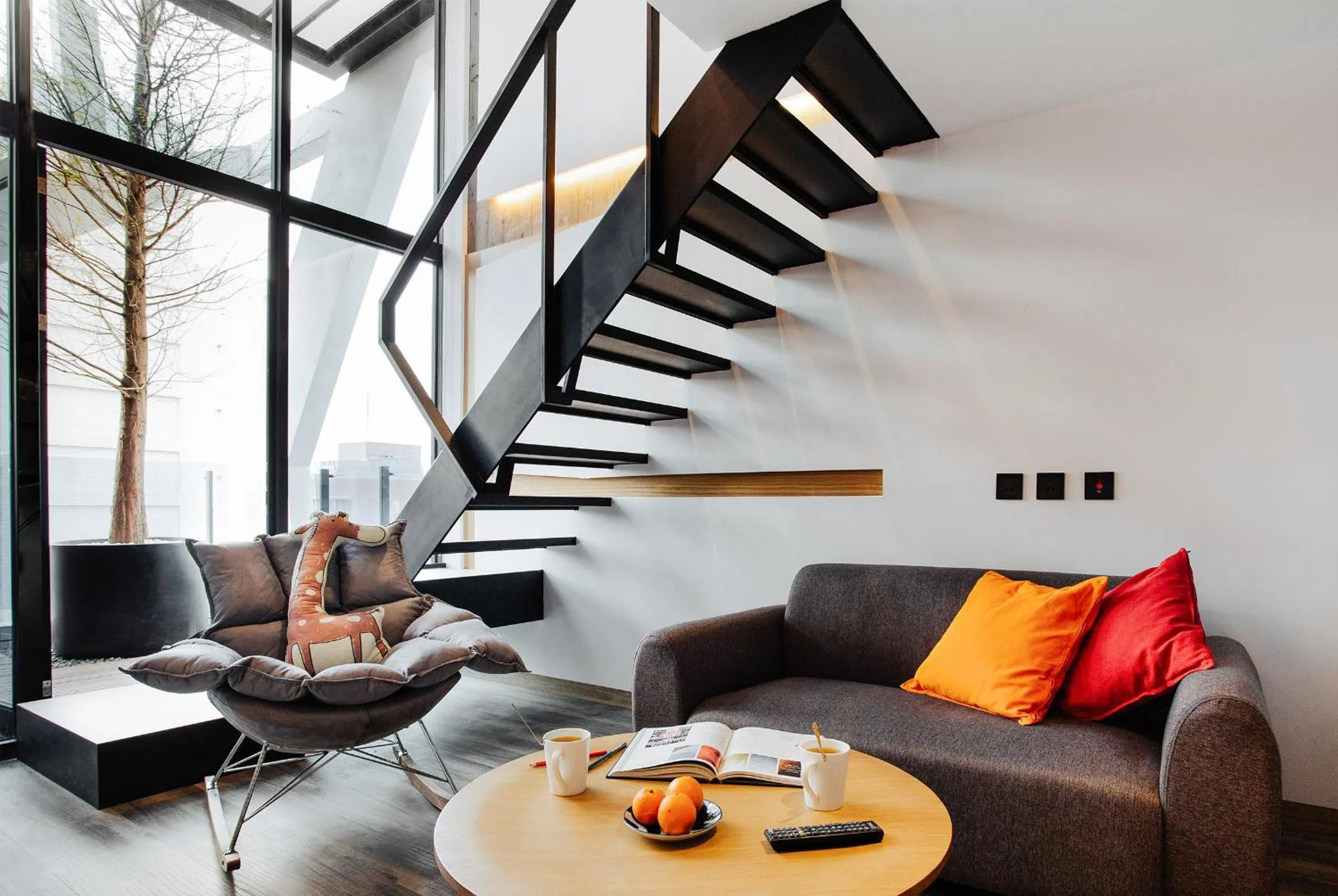 Living room in CHECK inn Taichung Zhongshan