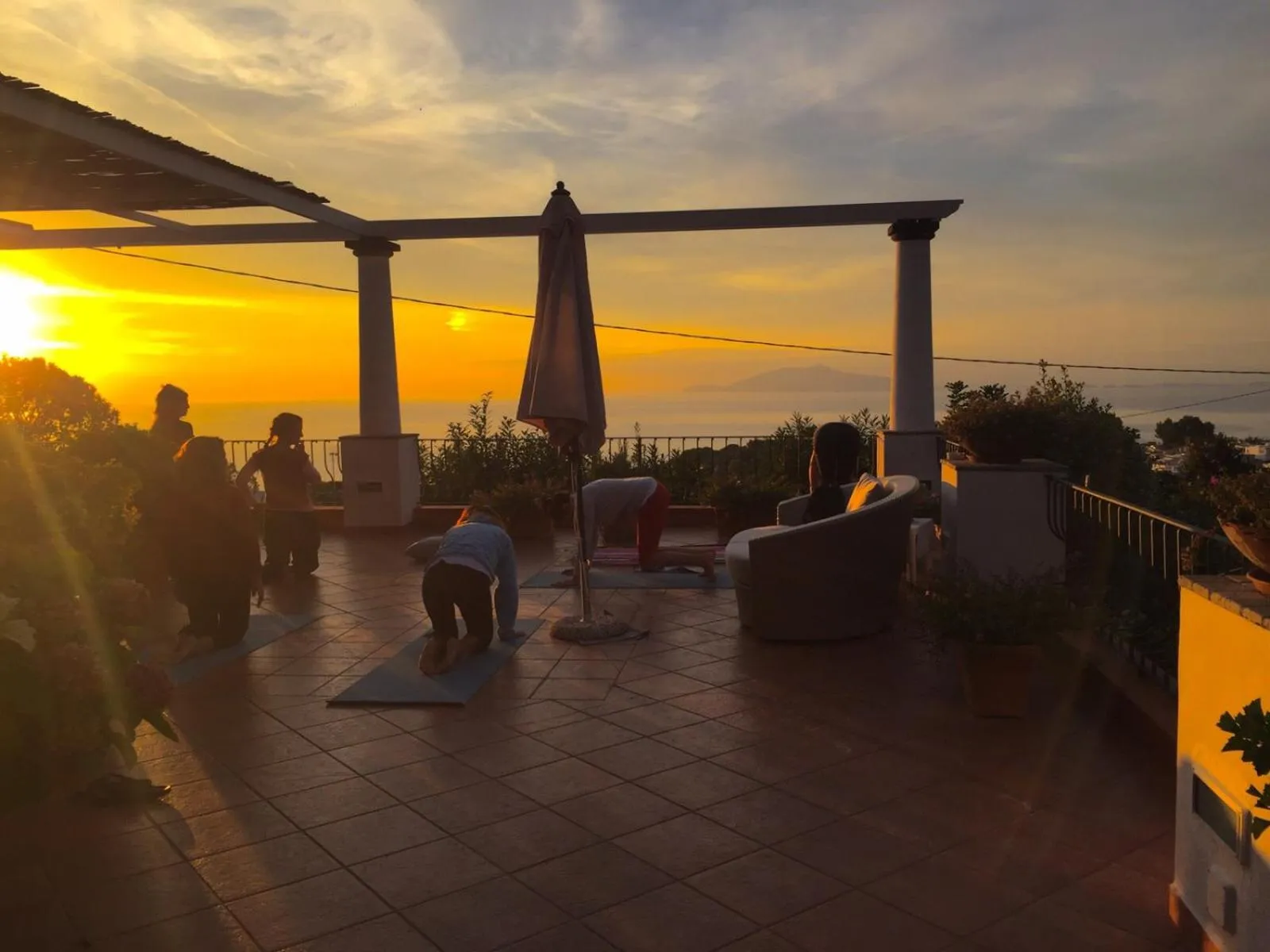 group of guests in B&B The Sunset