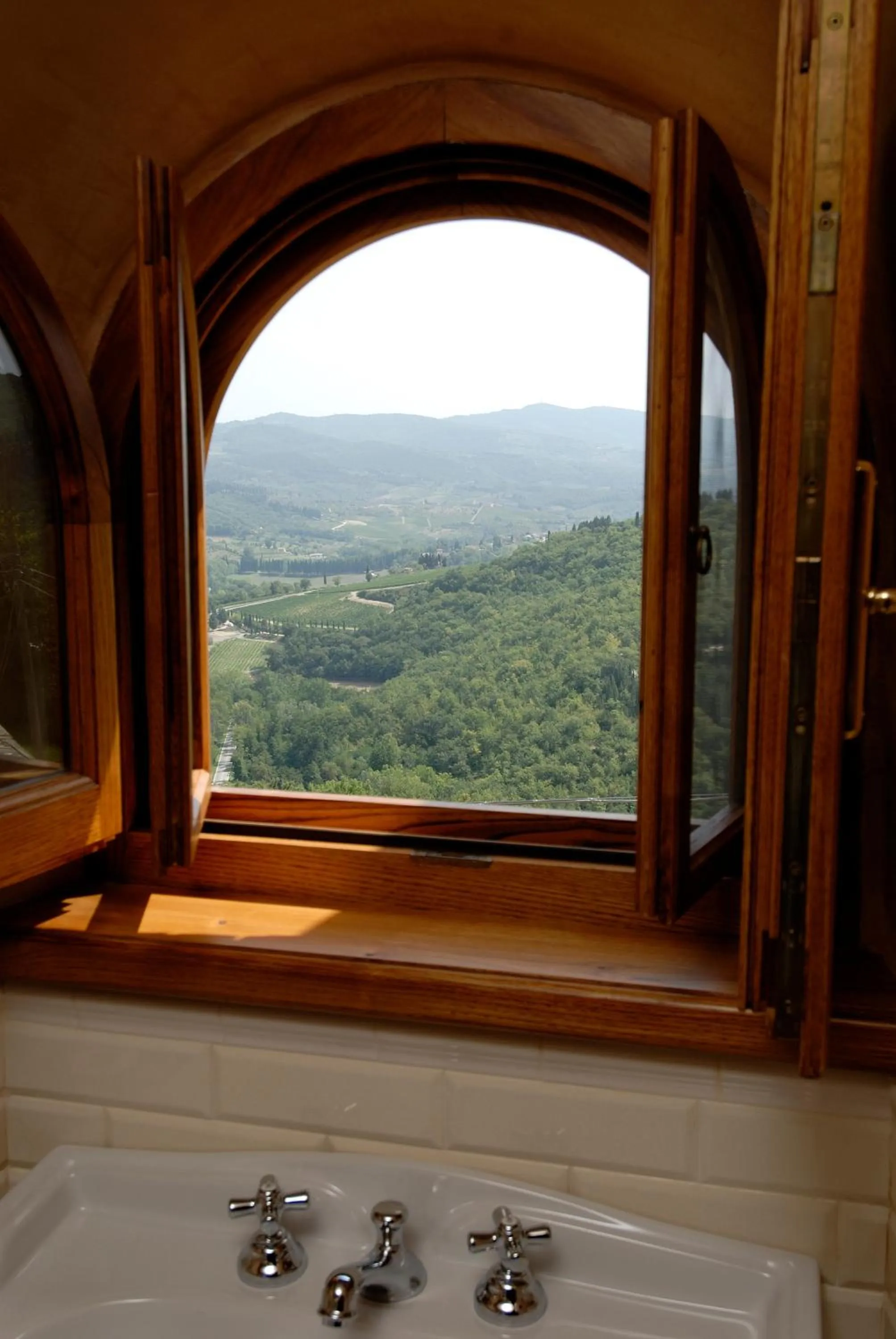 Decorative detail in Castello Vicchiomaggio