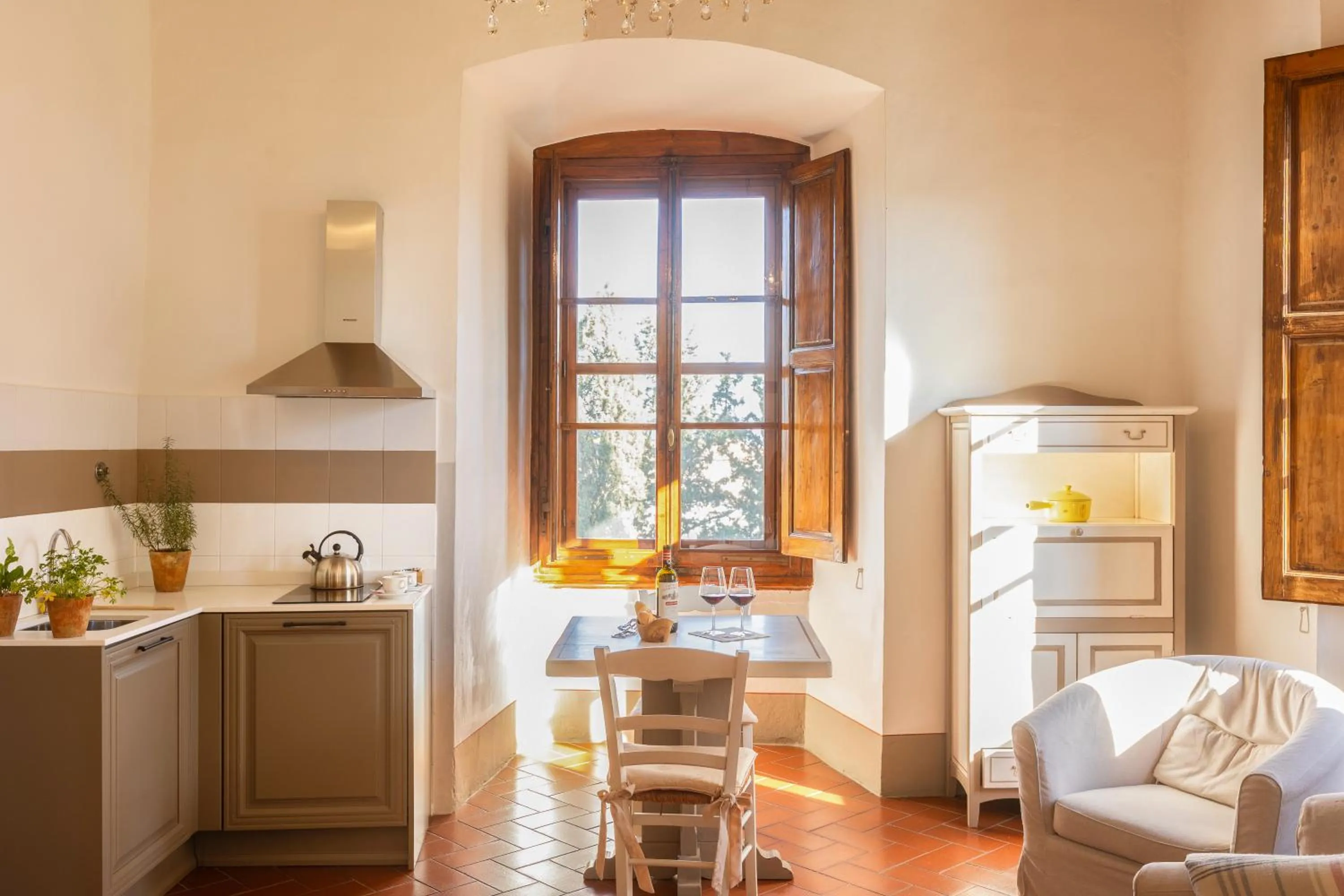 Kitchen or kitchenette in Castello Vicchiomaggio