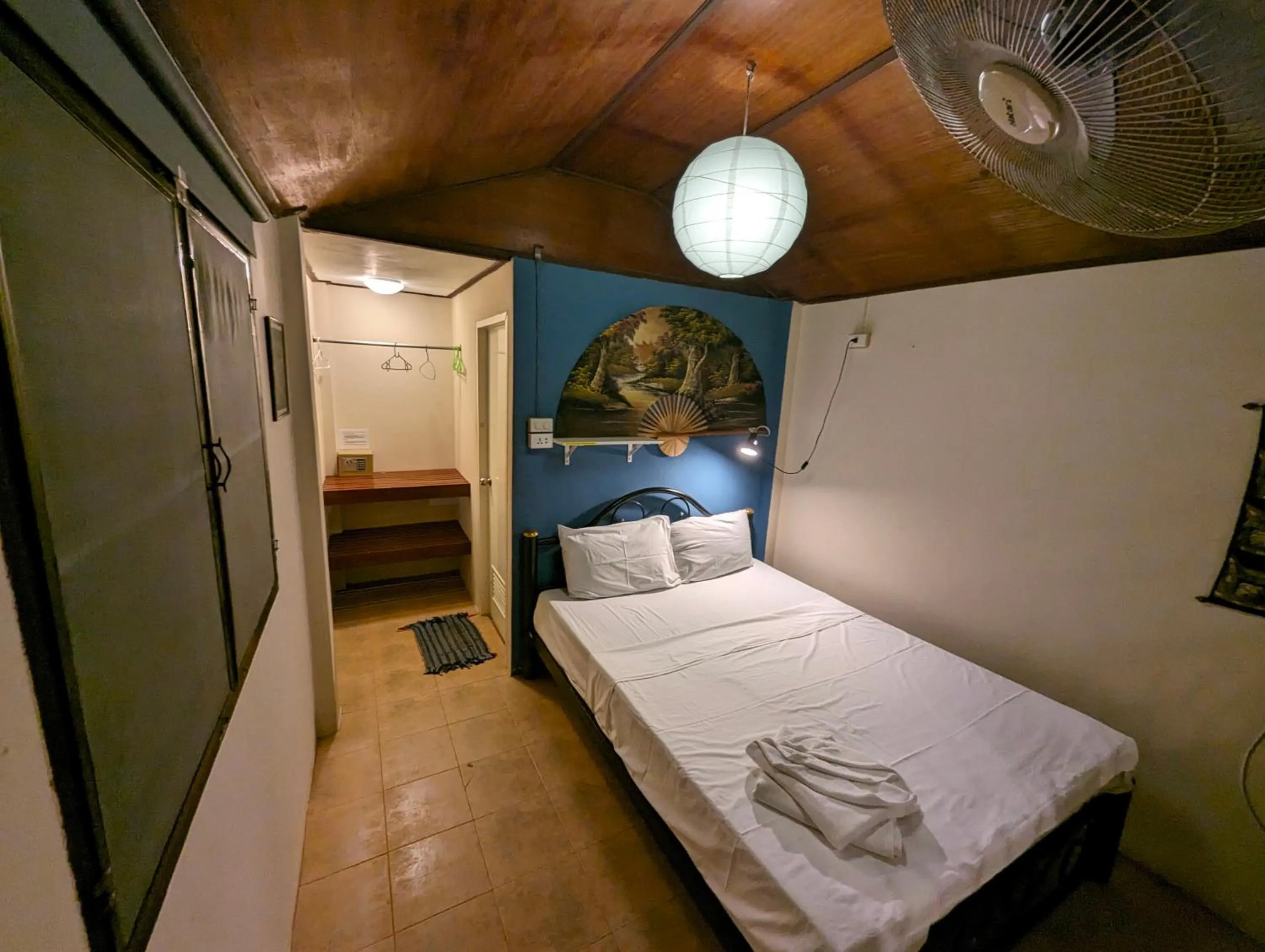 Bed in Moonhut Bungalows
