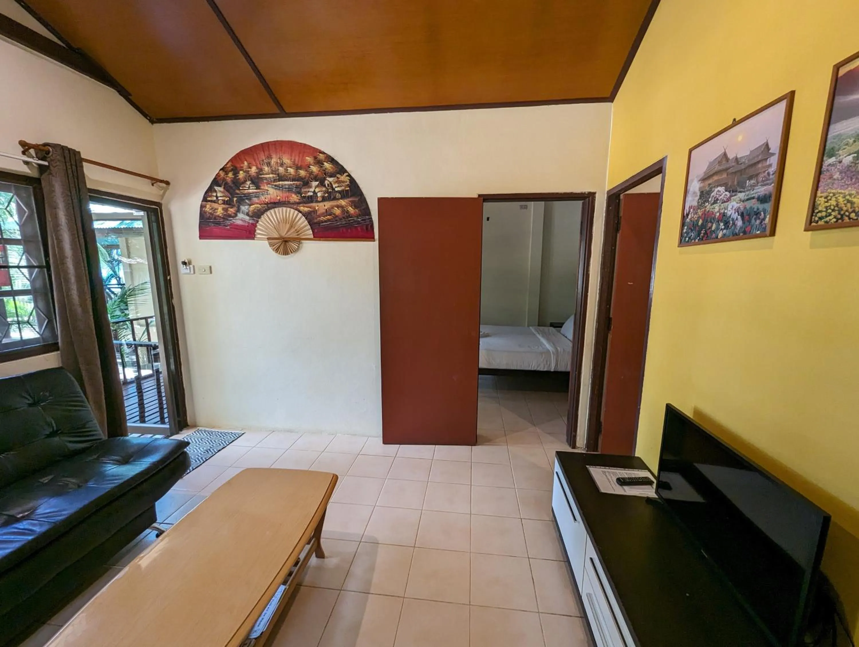 Bed in Moonhut Bungalows