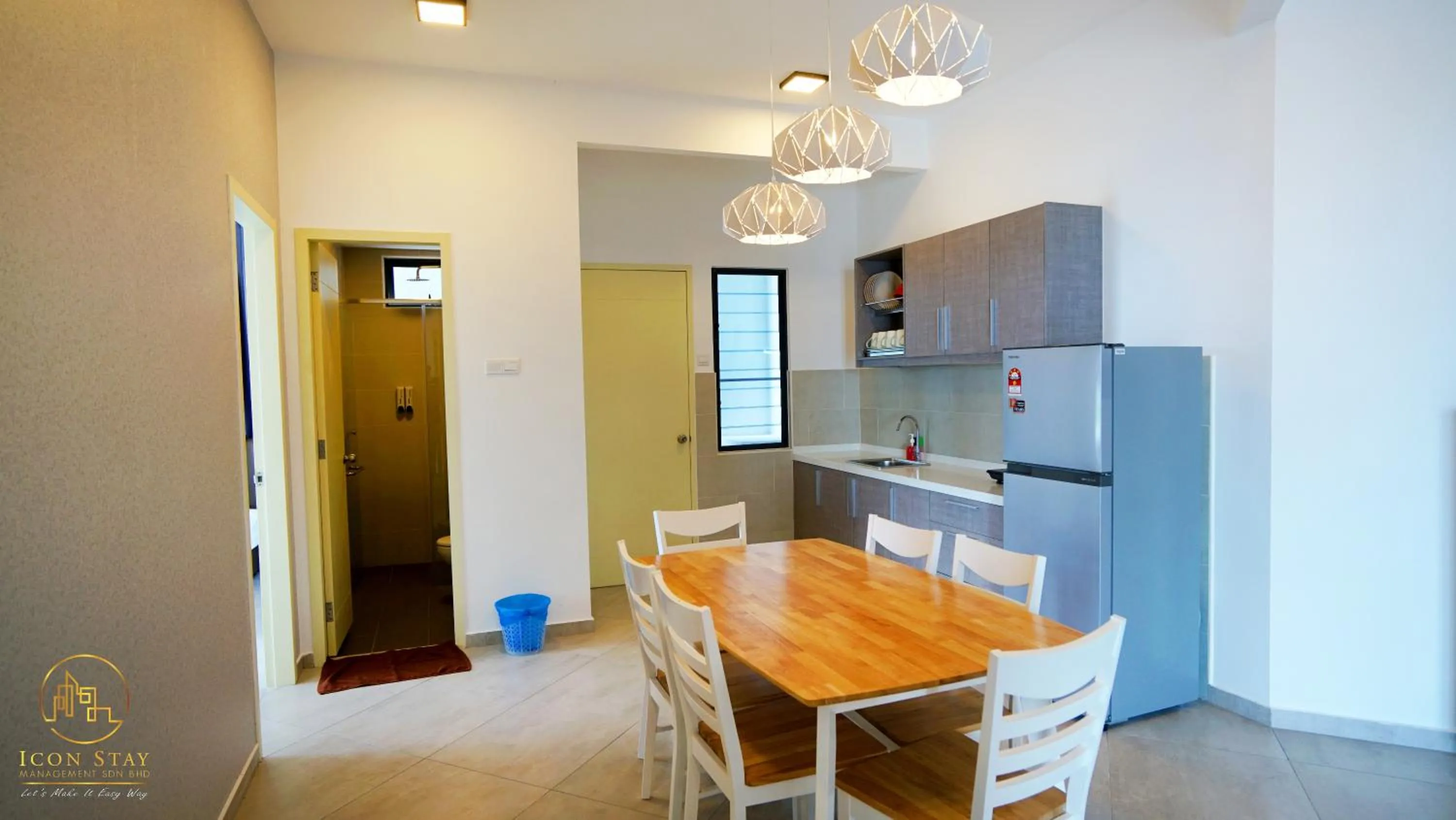 Kitchen or kitchenette in Atlantis Residence @ Icon Stay Melaka