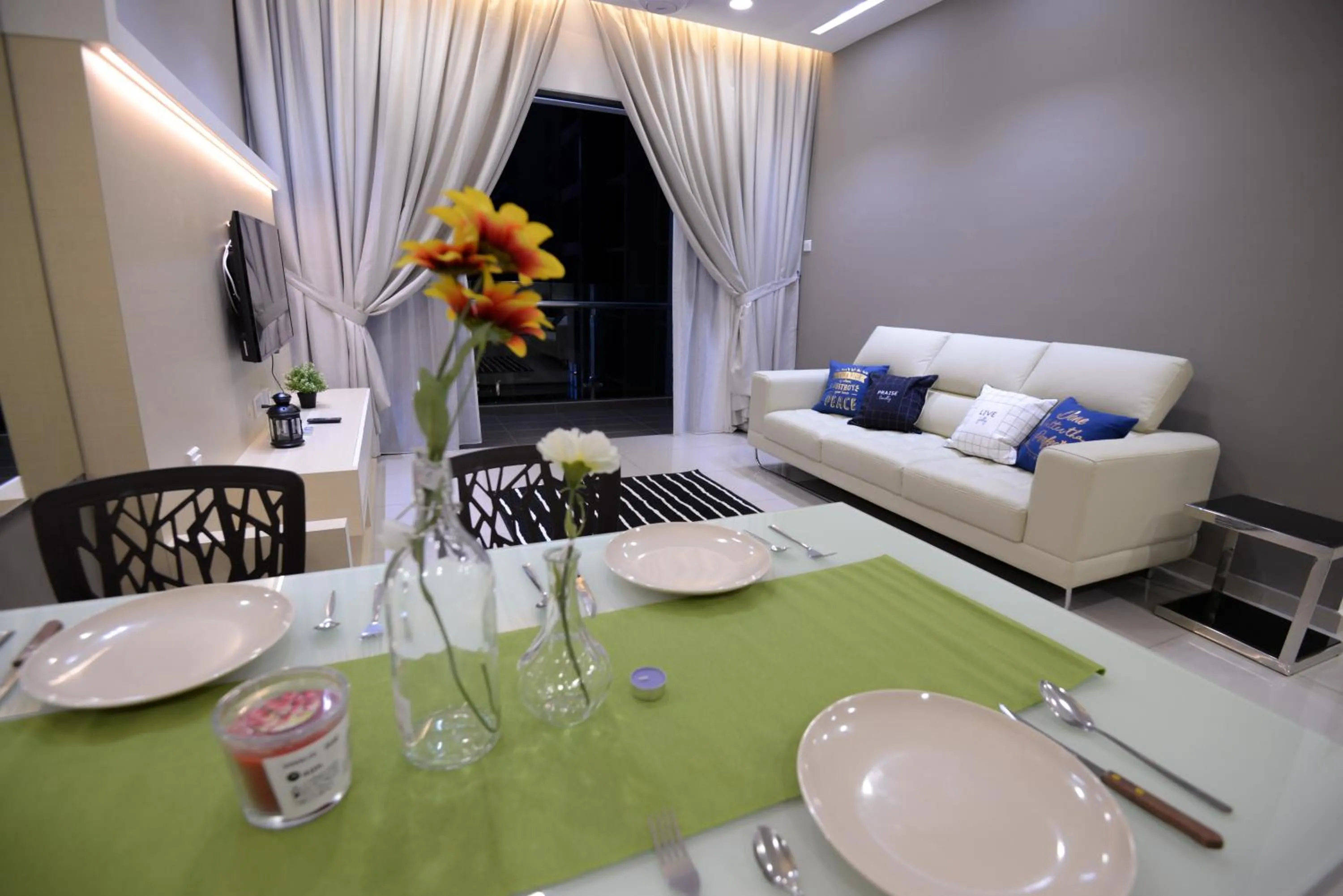 Living room in Atlantis Residence @ Icon Stay Melaka