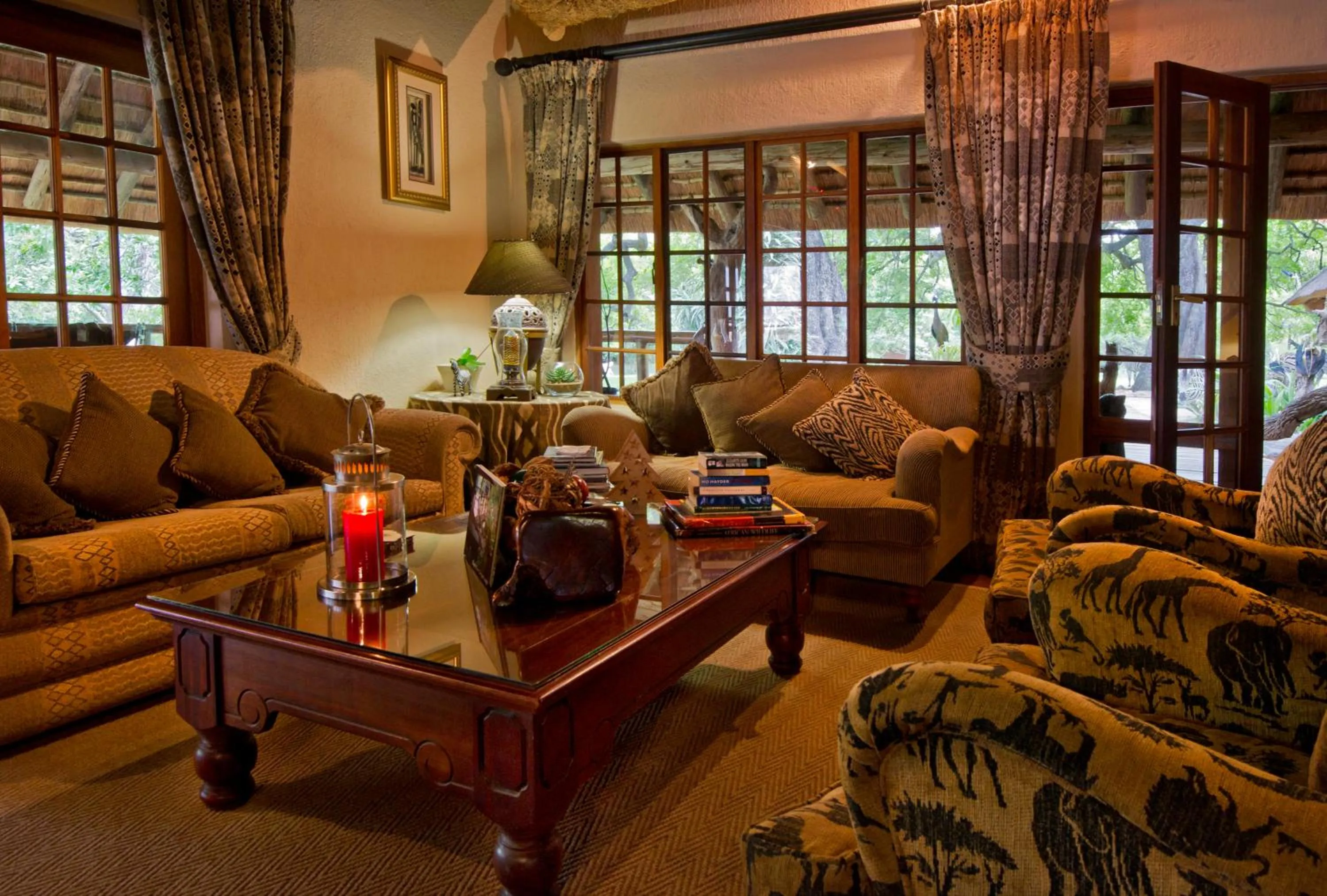 Seating area in Blyde River Canyon Lodge