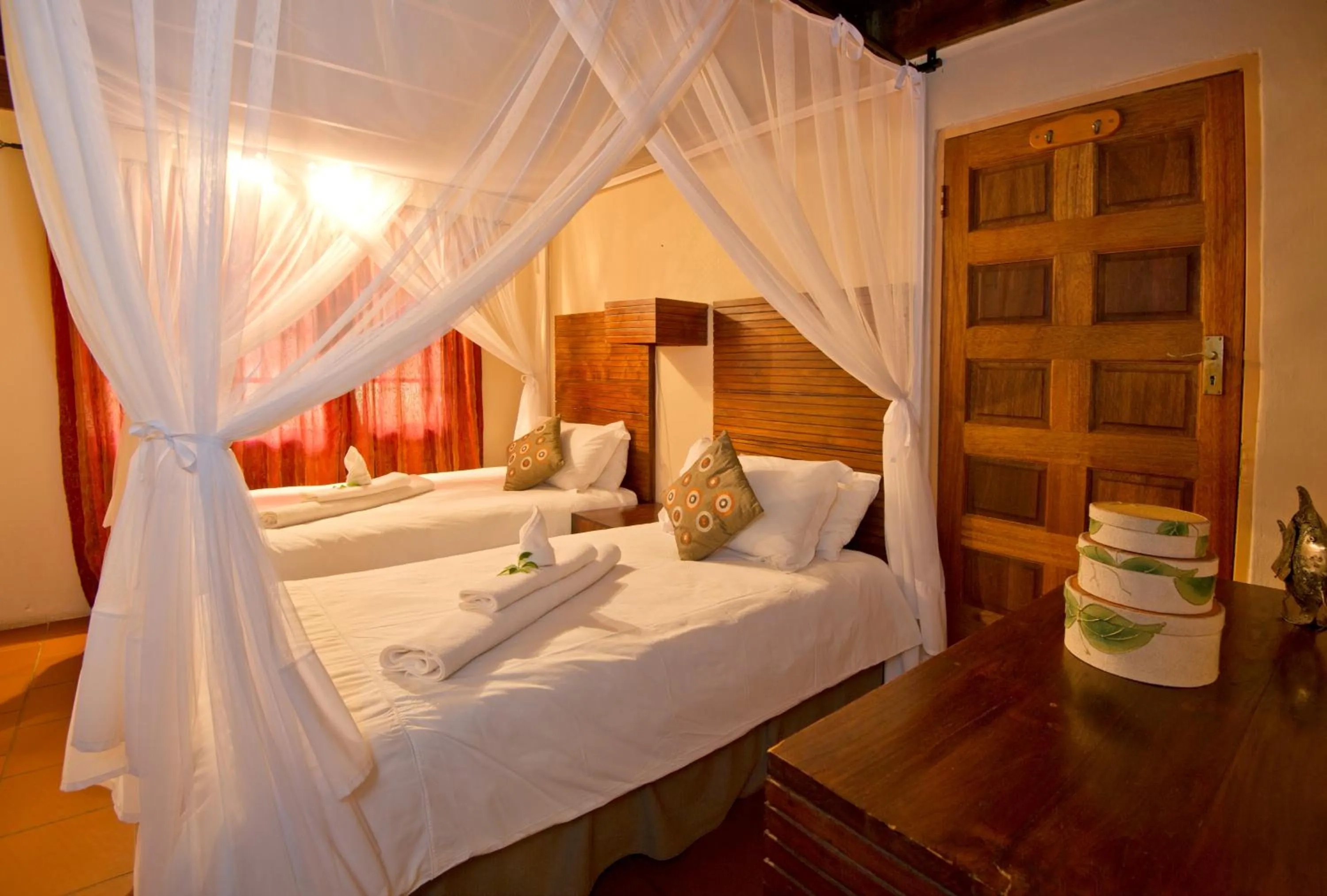 Bed in Blyde River Canyon Lodge