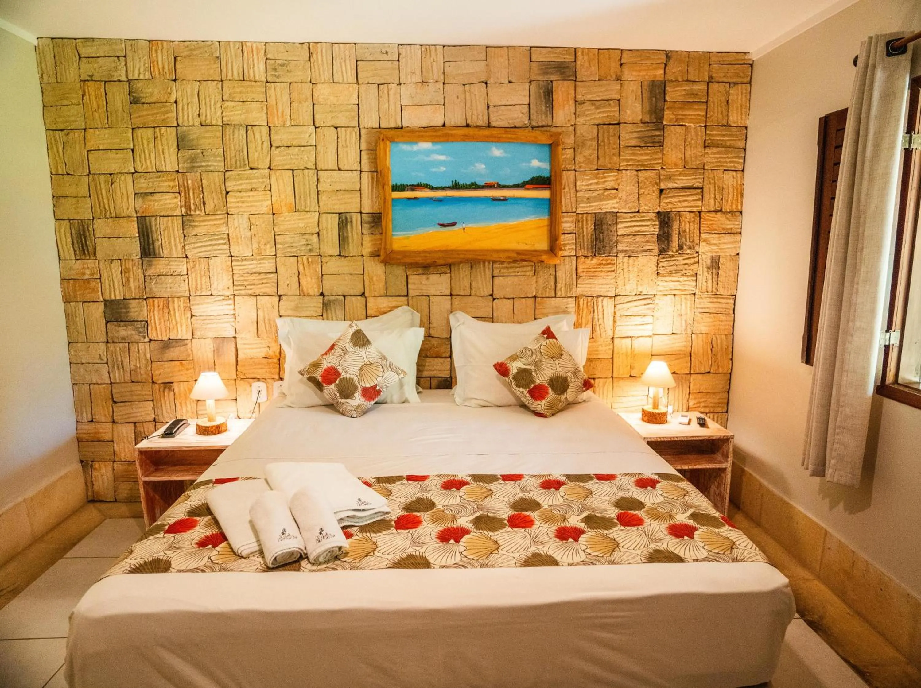 Bed in Pousada Vila Parnaíba