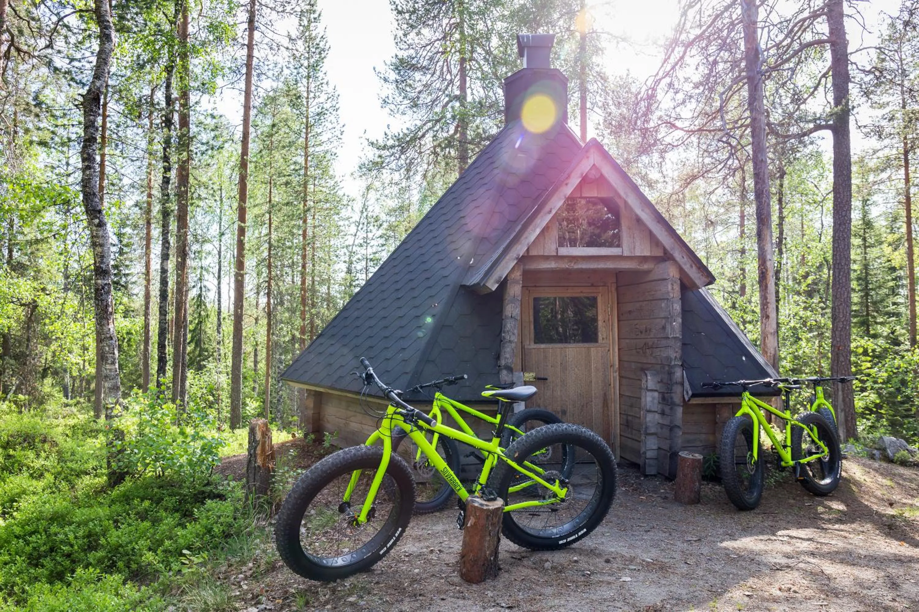 Cycling in Ranua Resort Arctic Igloos