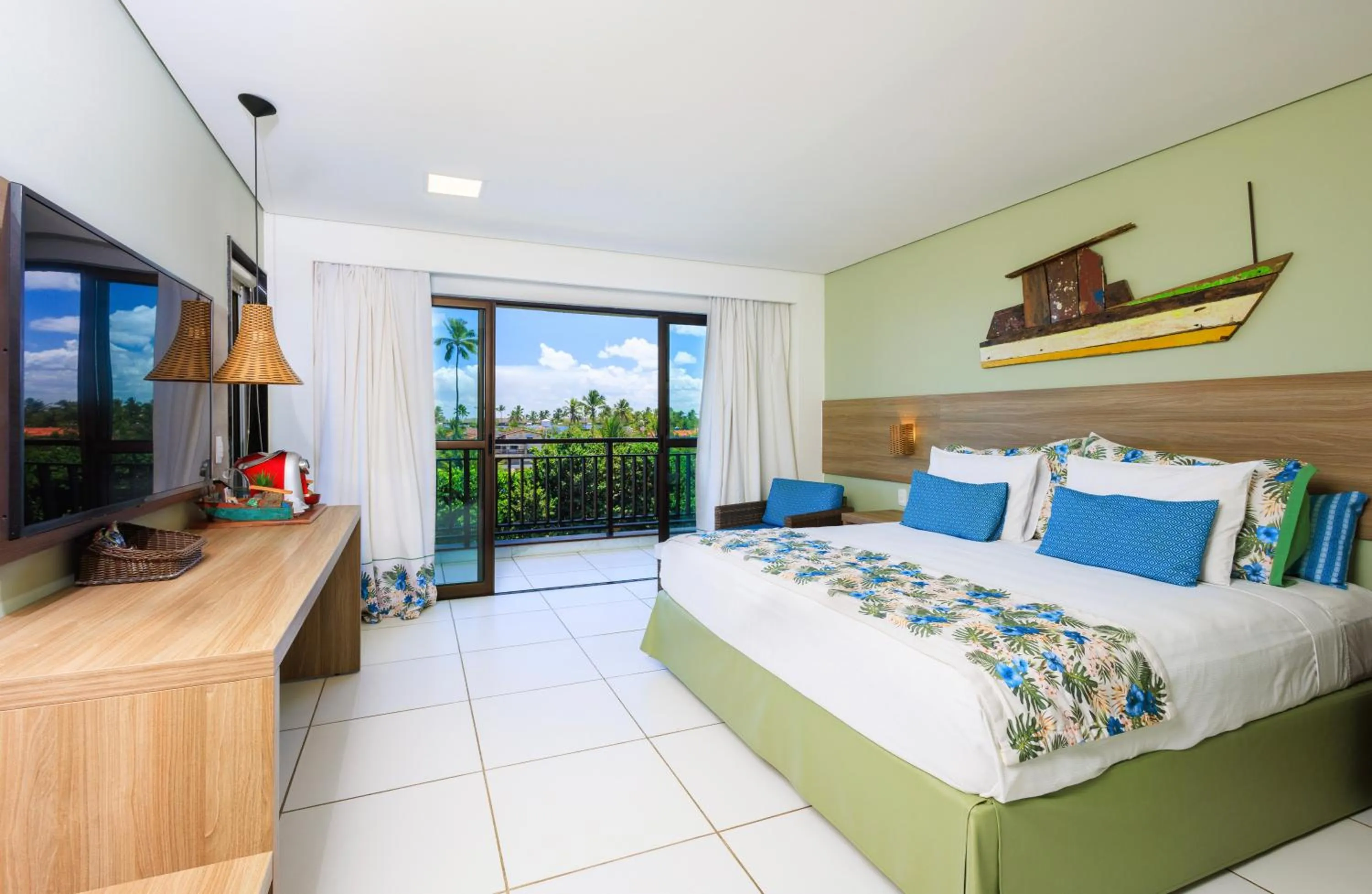 Bed in Vivá Porto de Galinhas Resort