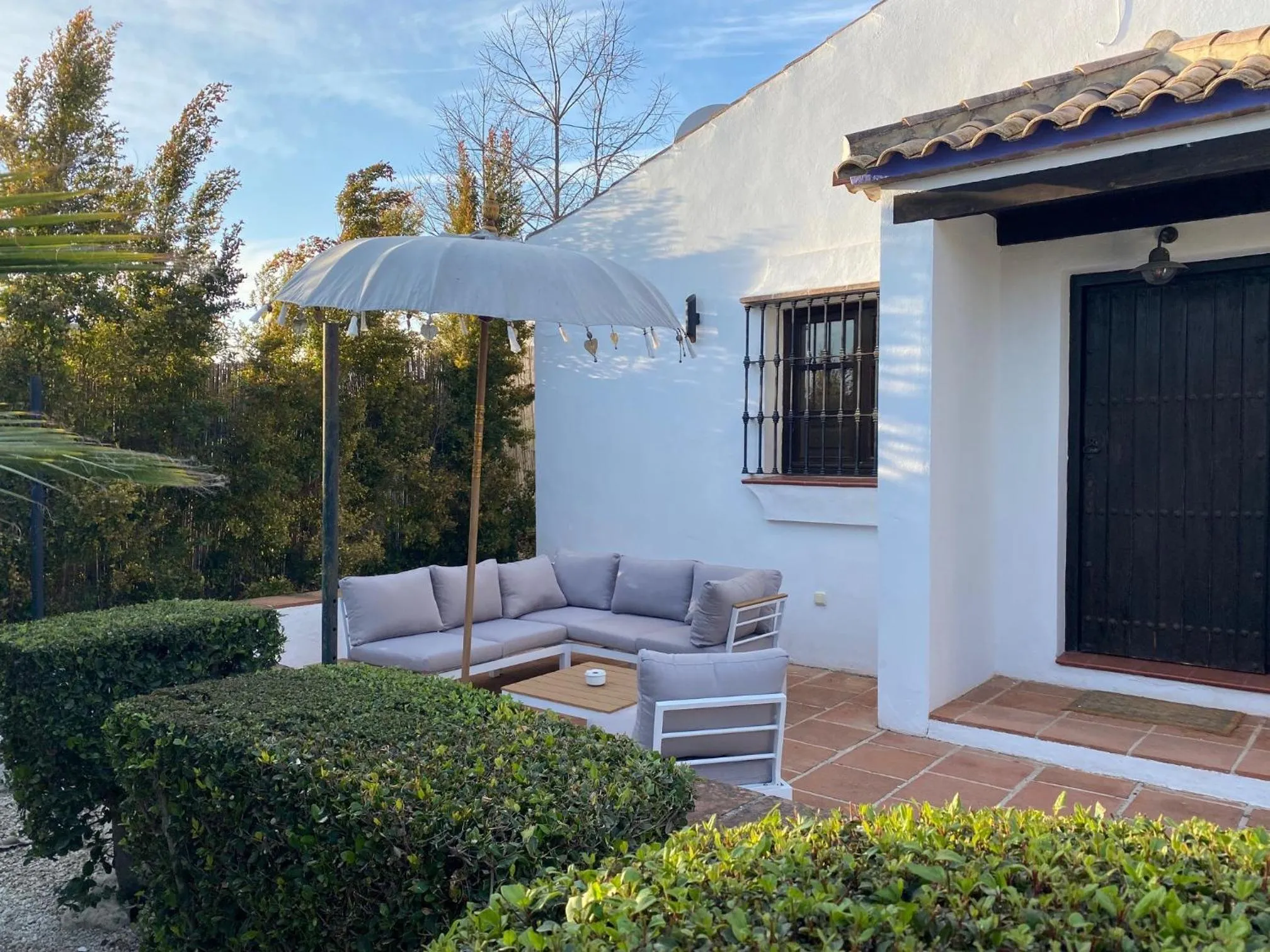 Seating area in Casa Baliza, adults only