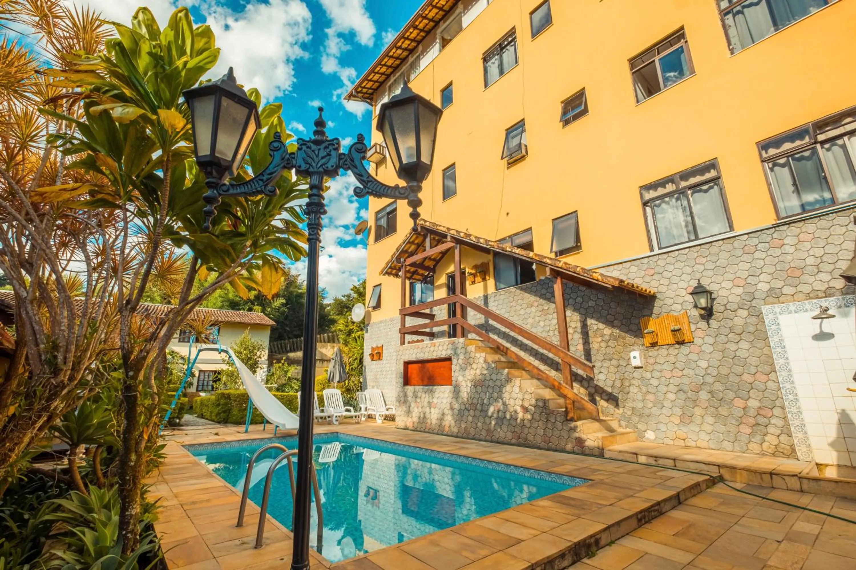 Pool view in Hotel Serra Everest