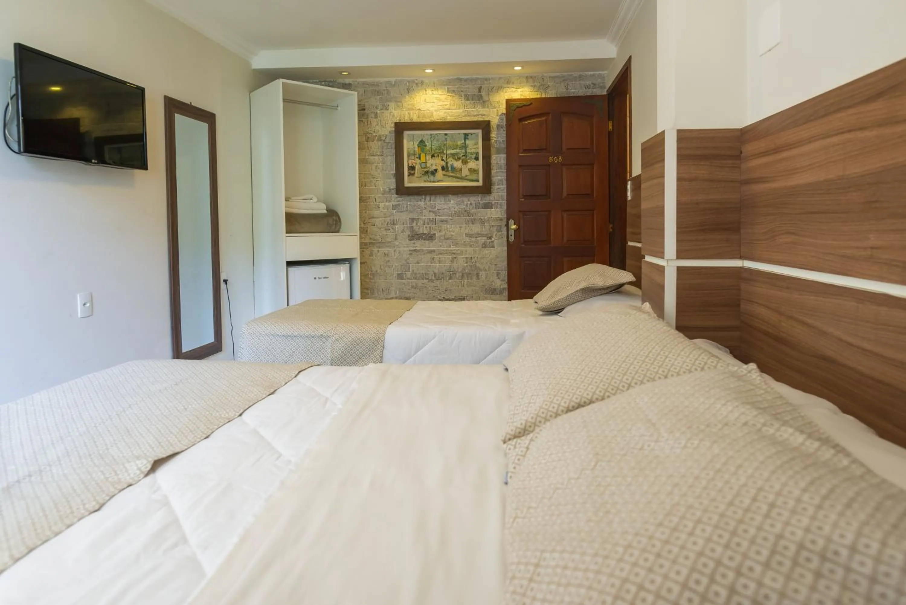 Bed in Hotel Serra Everest