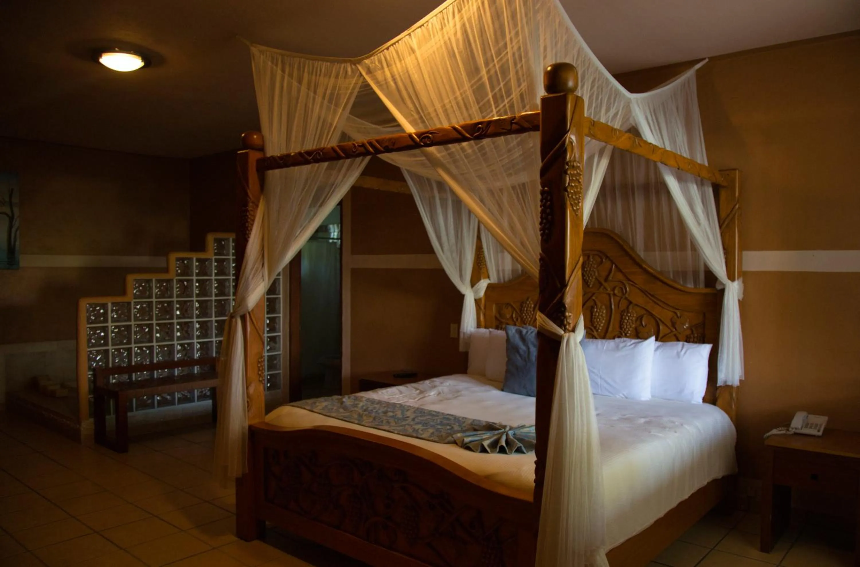 Bed in Hotel El Rebozo