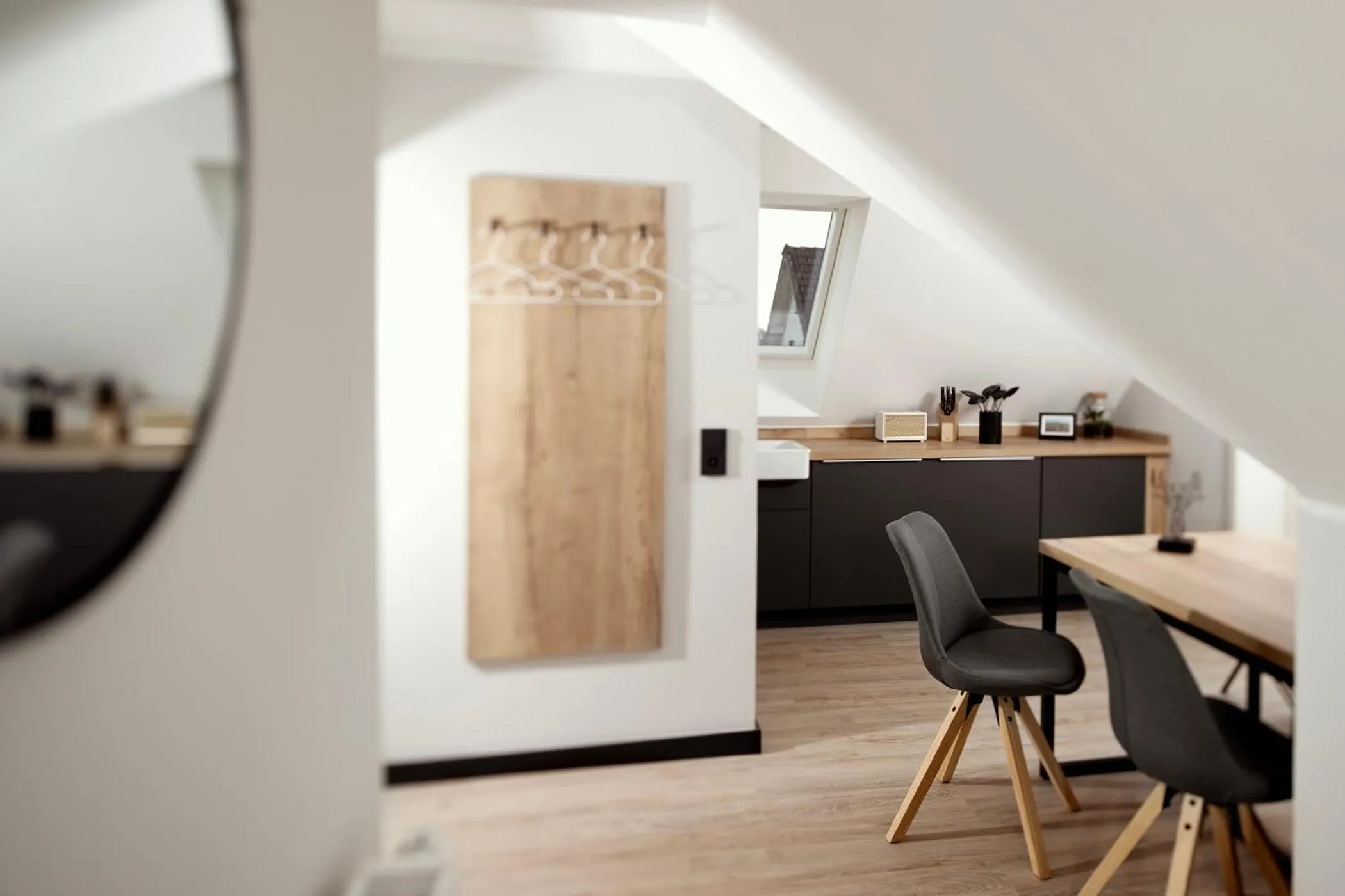 Kitchen or kitchenette in Berg und Tal Hotel & Apartments