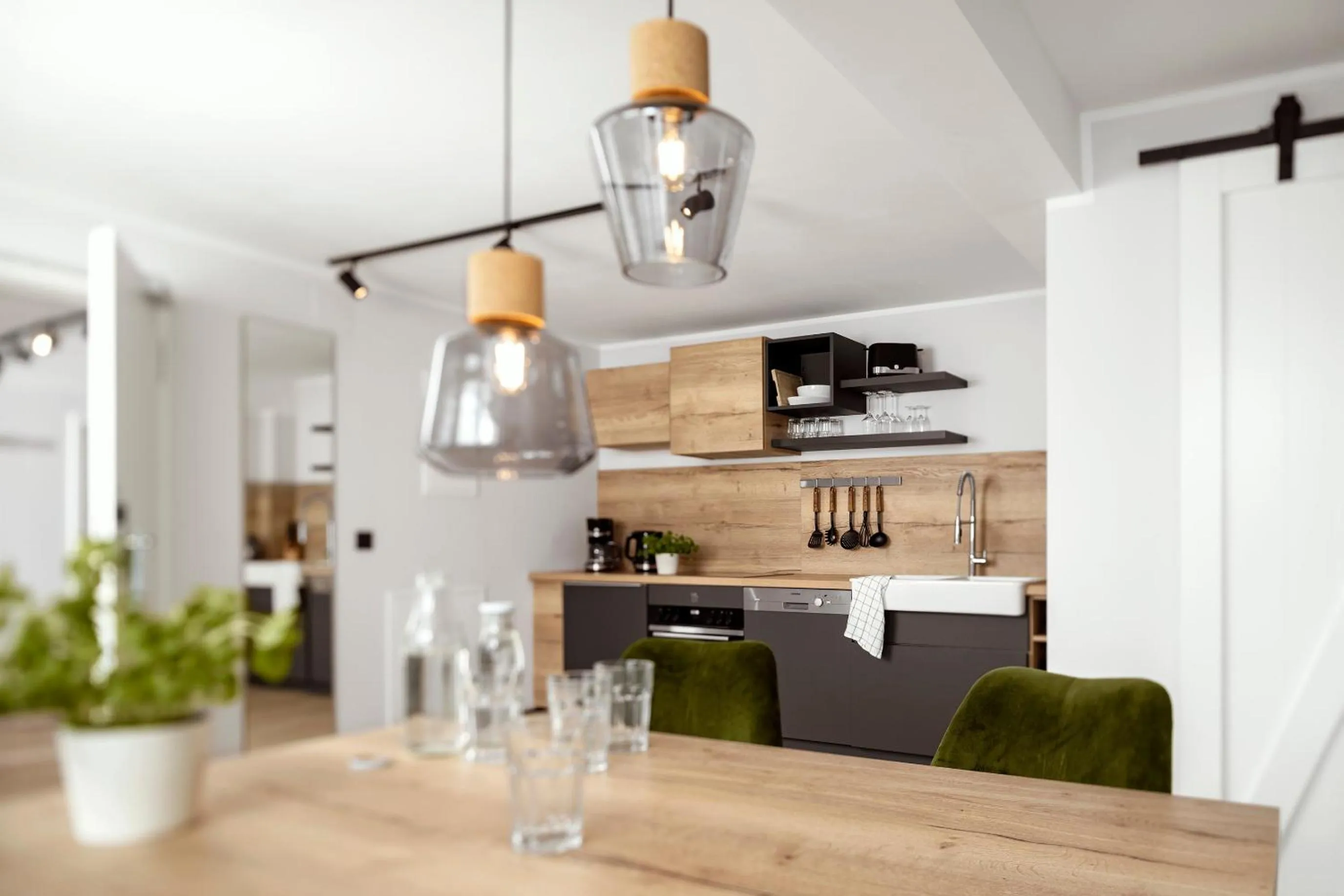 kitchen in Berg und Tal Hotel & Apartments