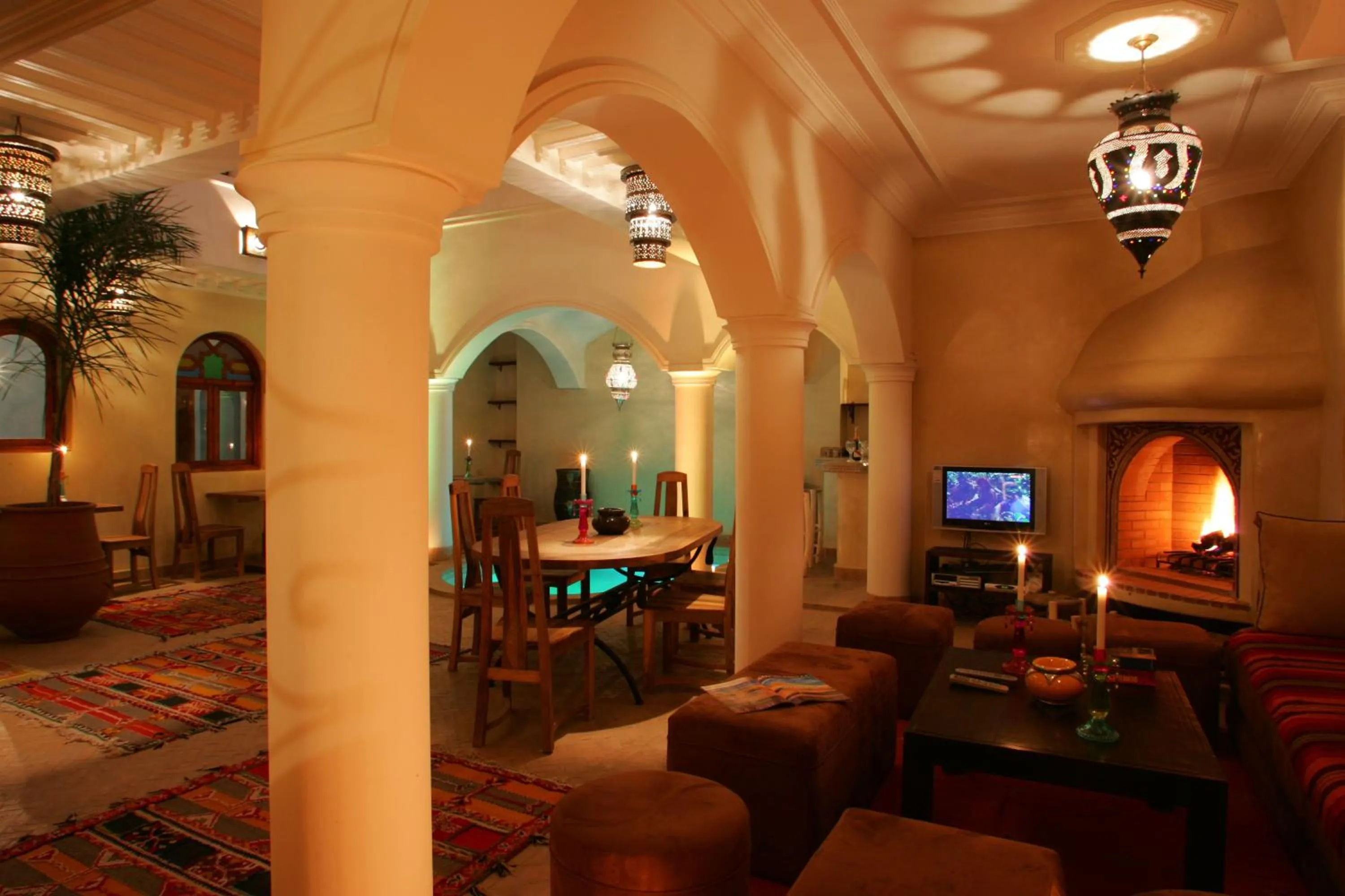 Living room in Riad L'Emir