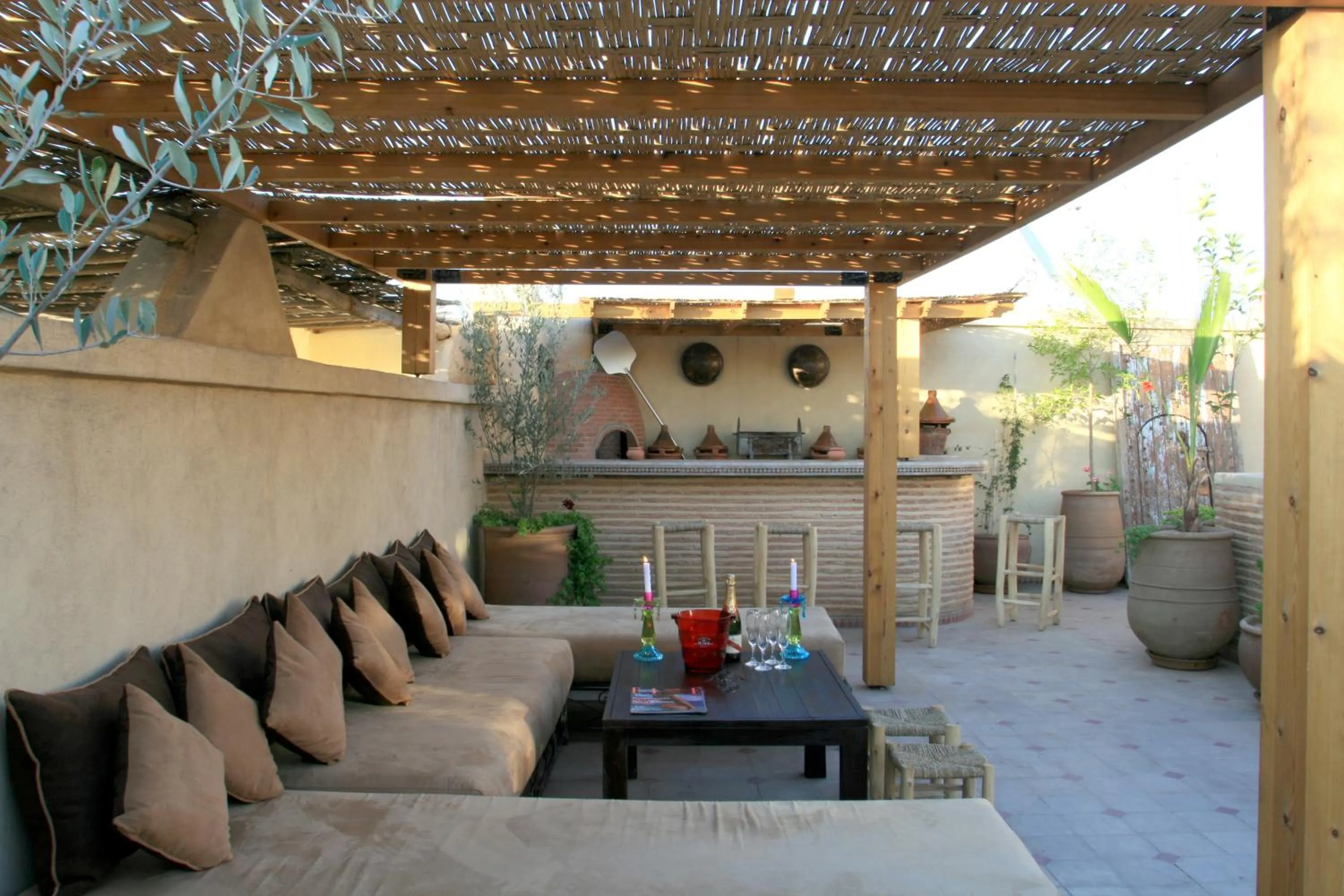 BBQ facilities in Riad L'Emir