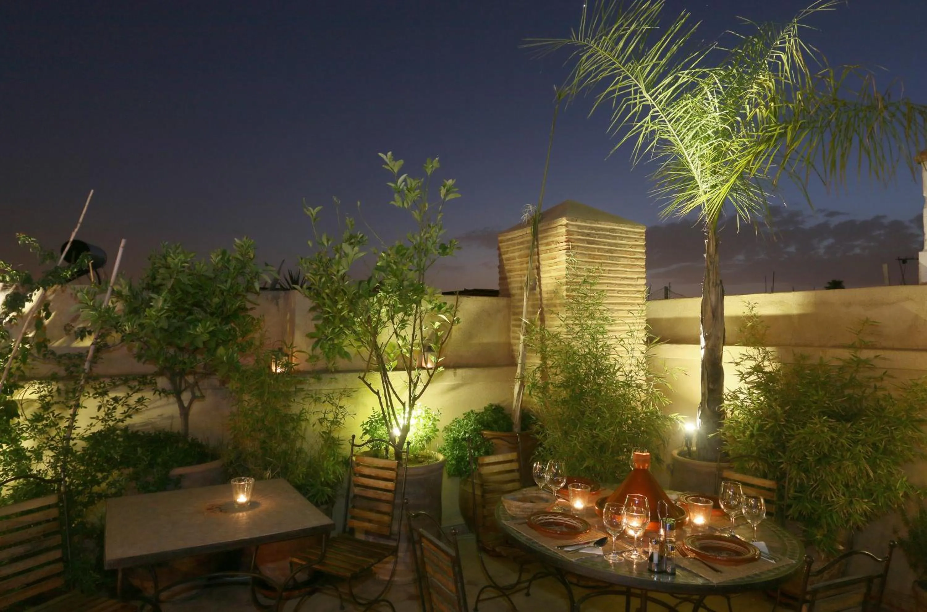 Garden view in Riad L'Emir