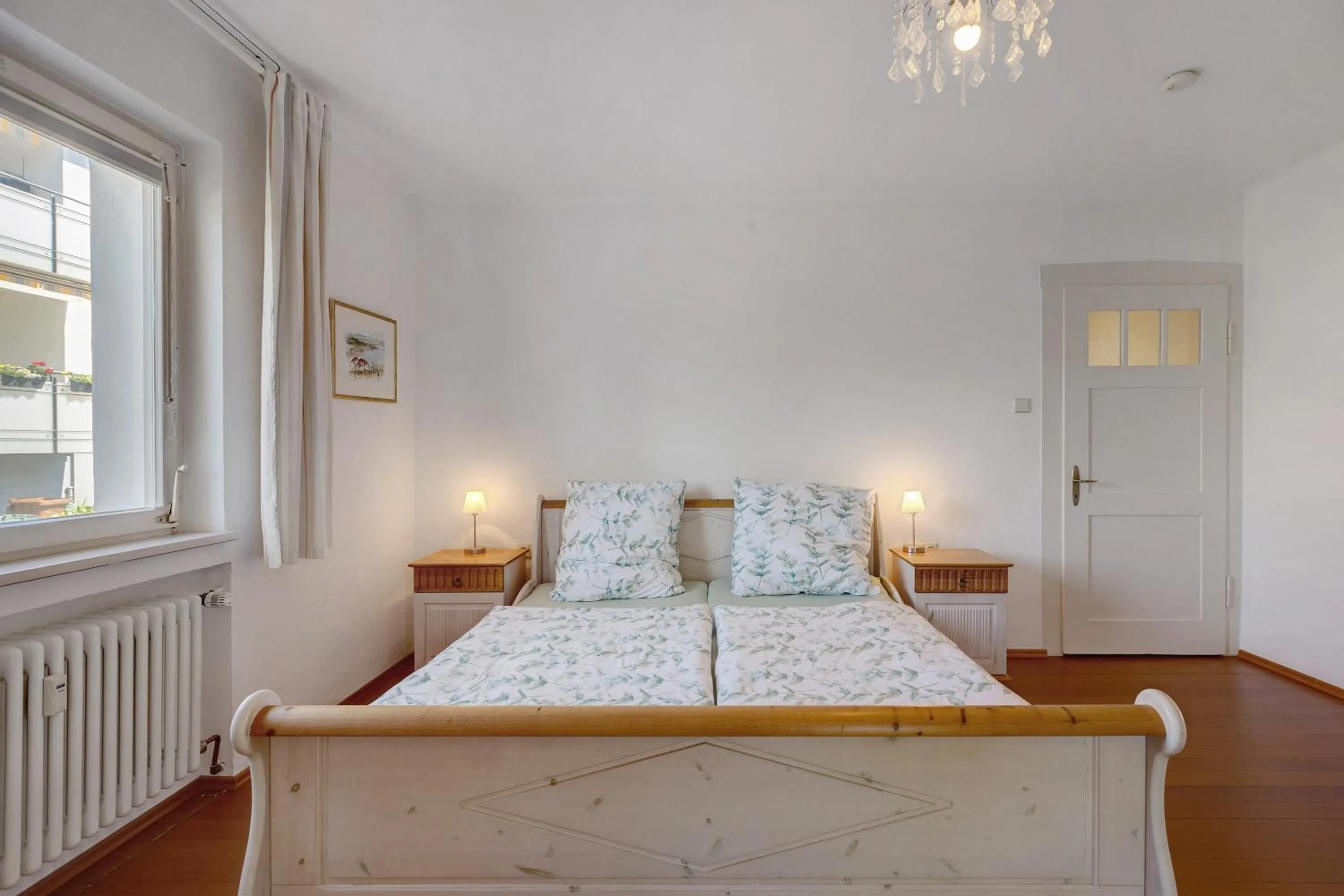 Living room, Bed in Ferienwohnung Kleeblatt
