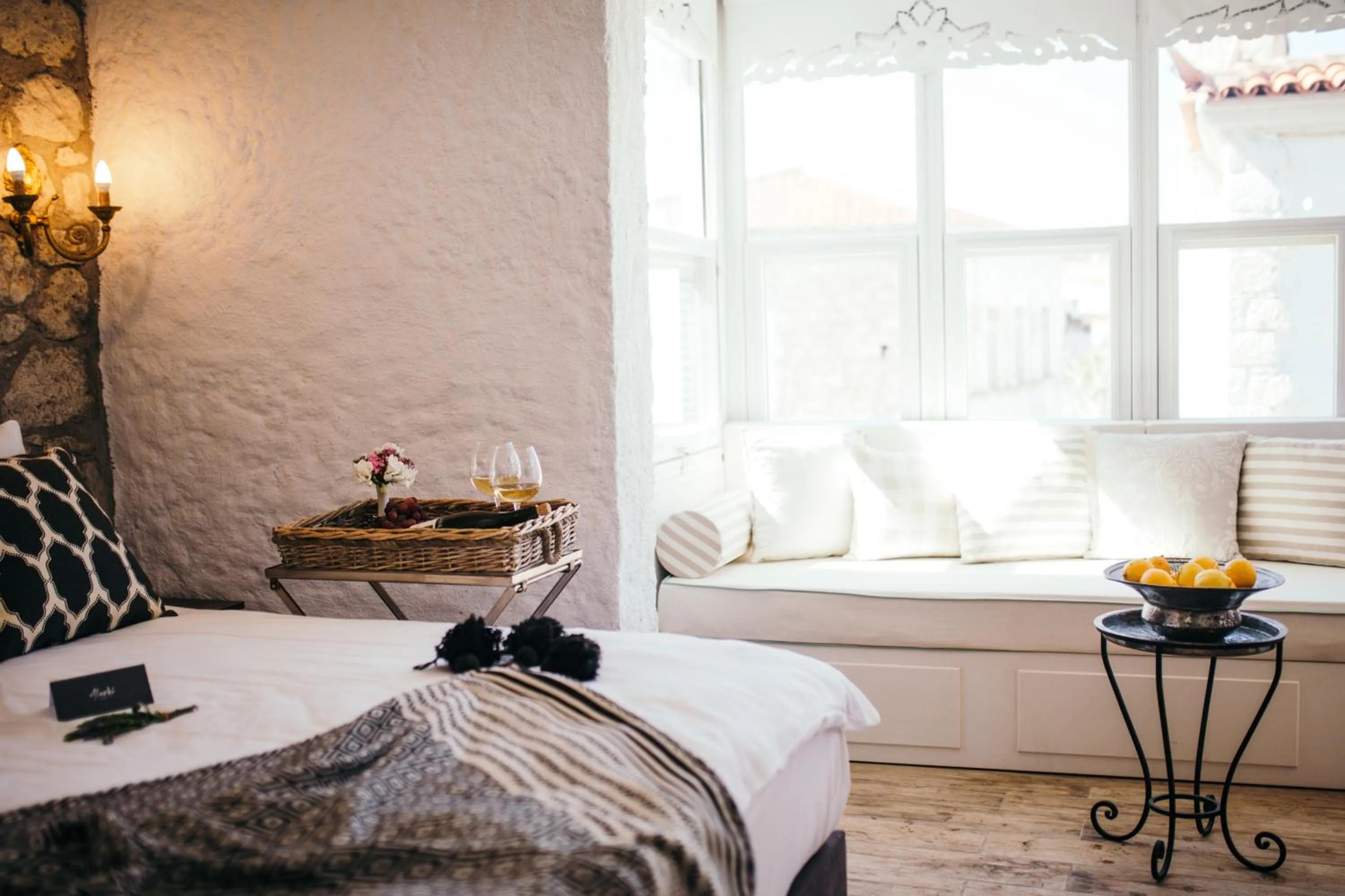 Decorative detail, Bed in Alachi Hotel