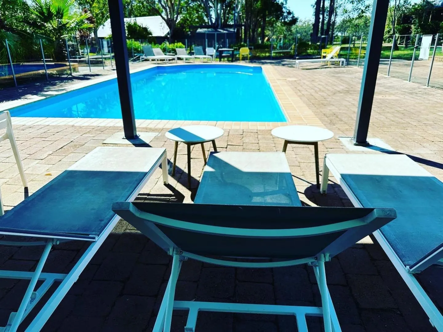 Pool view in Pokolbin Village Estate