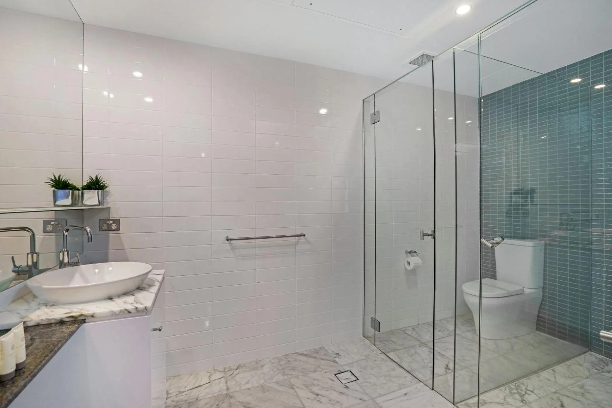 Shower in Aria Apartments