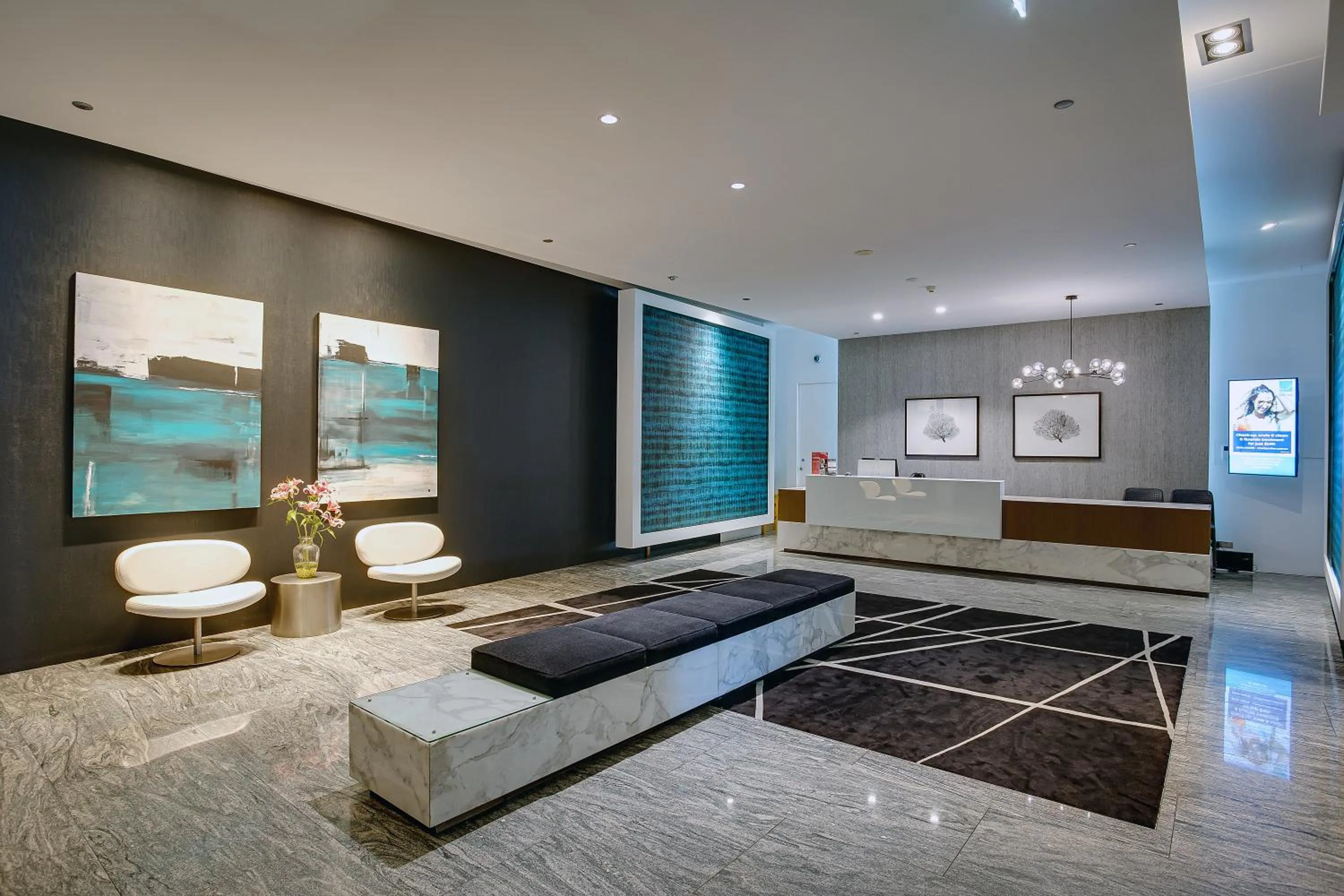 Lobby or reception in Aria Apartments