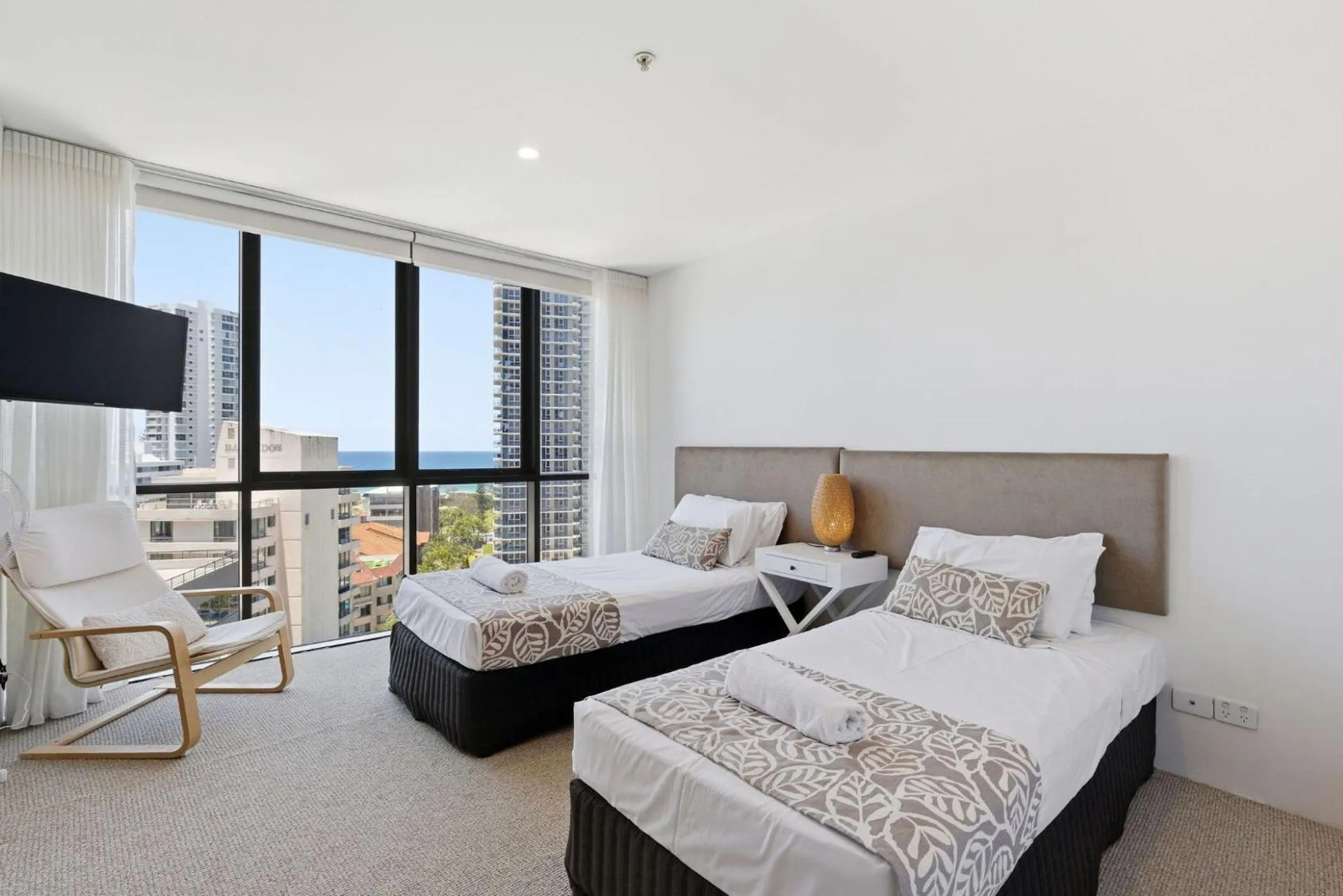 Bed in Aria Apartments