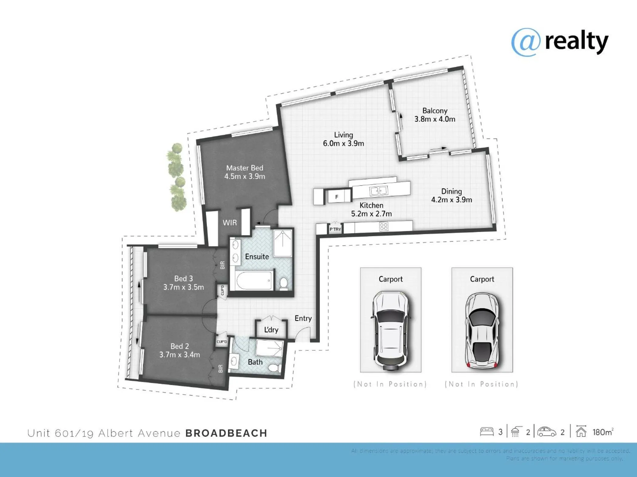 Floor plan in Aria Apartments