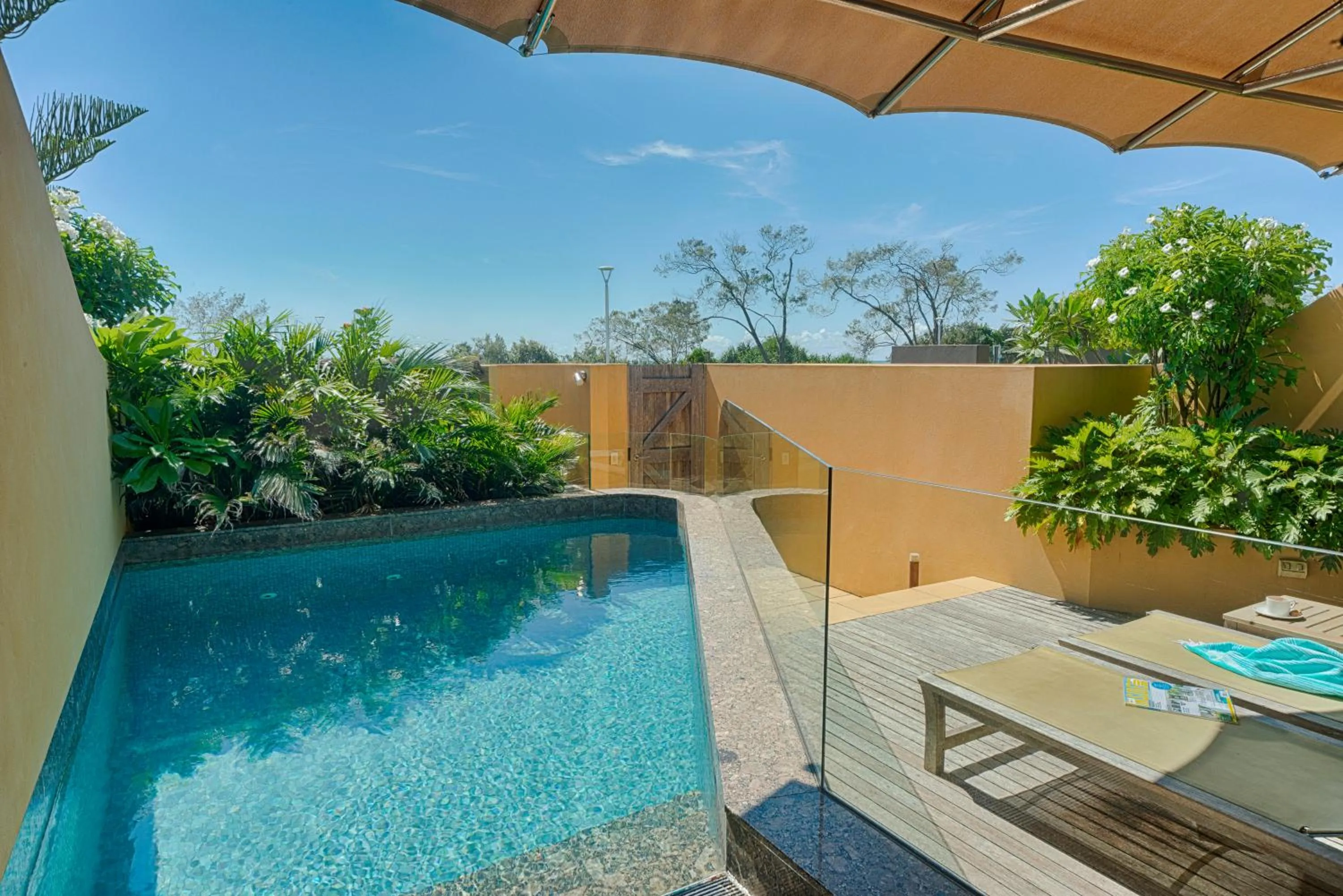 Pool view in Beach Suites